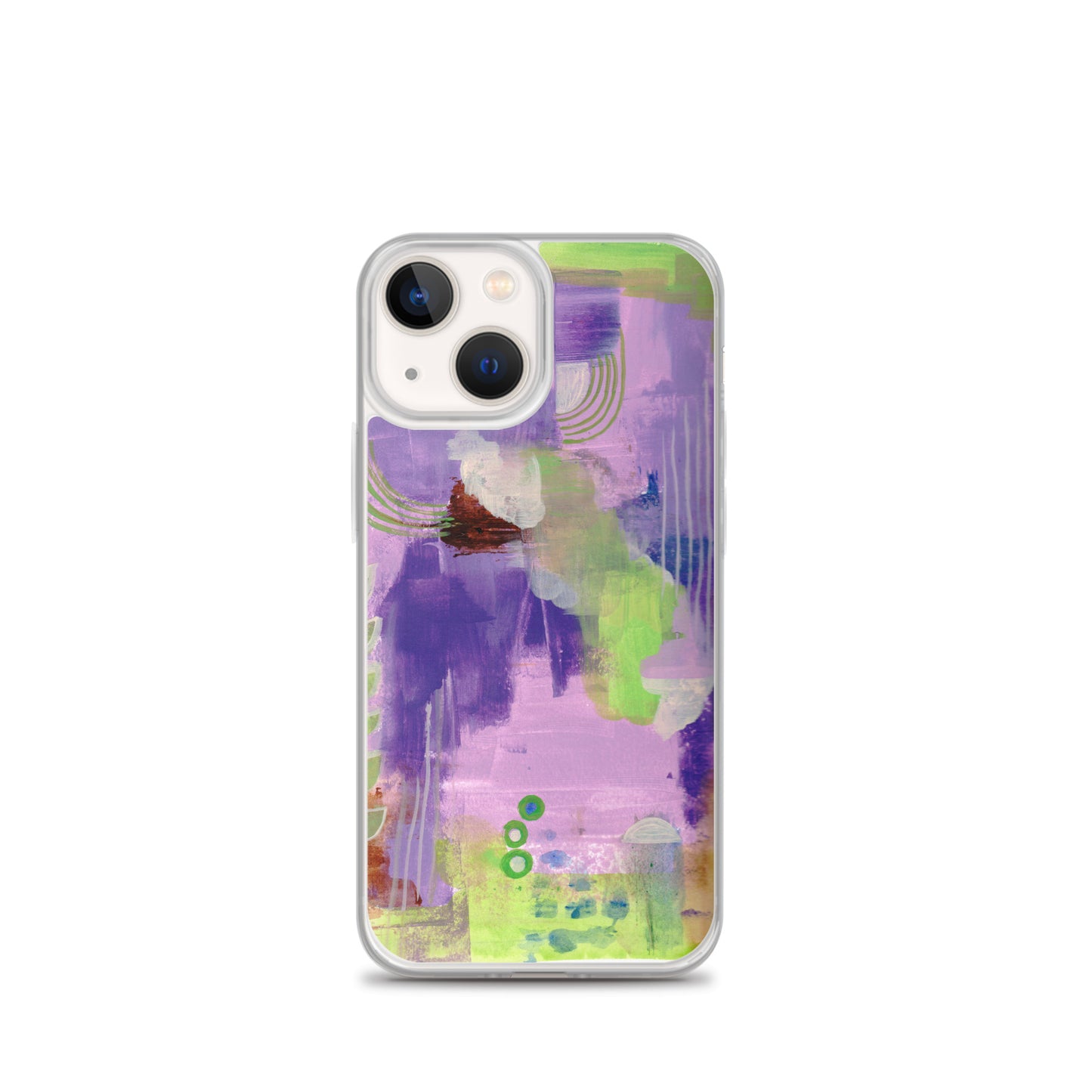 Purple Abstract I Clear Case for iPhone® - Aquamarine Design - Artistic Gifts for Women - Art by Artist Tania Herrera from Aquamarine Design Studio