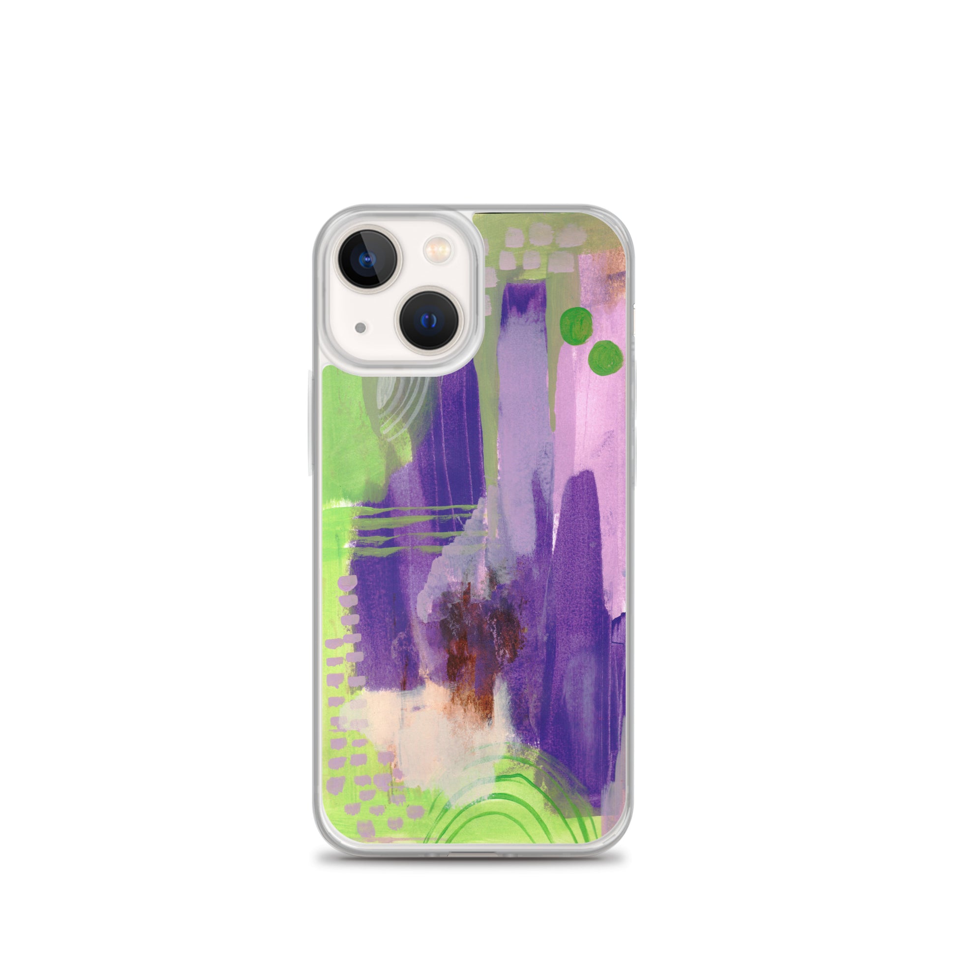 Purple Abstract II Clear Case for iPhone® - Aquamarine Design - Artistic Gifts for Women - Art by Artist Tania Herrera from Aquamarine Design Studio