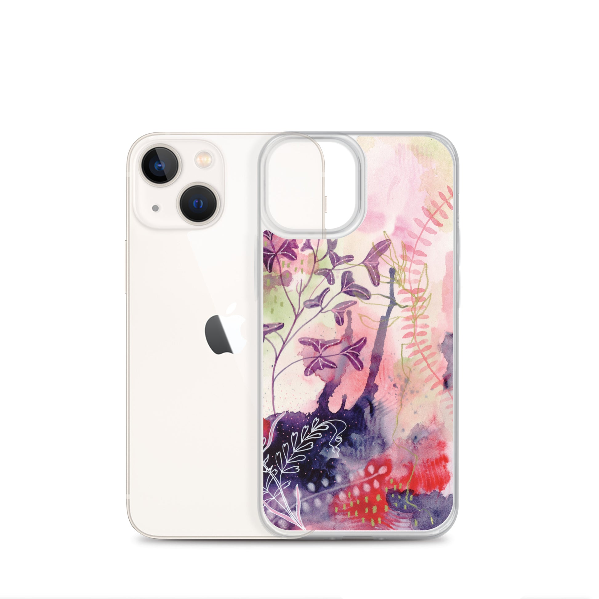 Playful Clear Case for iPhone® - Aquamarine Design - Artistic Gifts for Women - Art by Artist Tania Herrera from Aquamarine Design Studio
