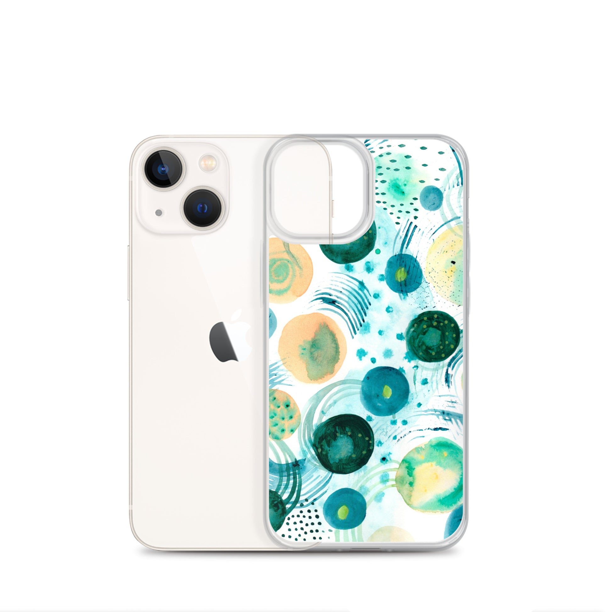 Geometrical Design Clear Case for iPhone® - Aquamarine Design - Artistic Gifts for Women - Art by Artist Tania Herrera from Aquamarine Design Studio