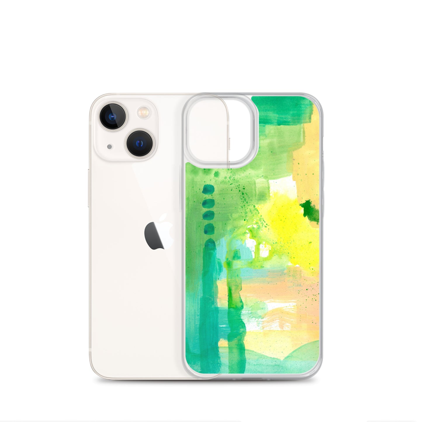 Aqua Abstract Design II Clear Case for iPhone® - Aquamarine Design - Artistic Gifts for Women - Art by Artist Tania Herrera from Aquamarine Design Studio