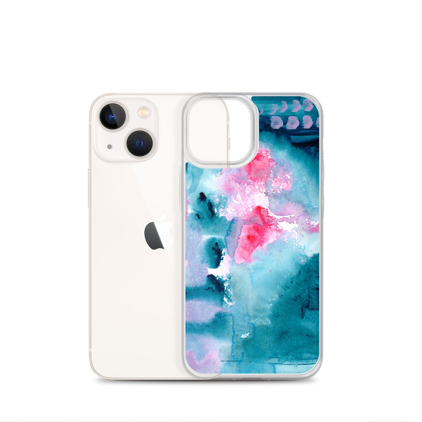 Magical Blue I Clear Case for iPhone® - Aquamarine Design - Artistic Gifts for Women - Art by Artist Tania Herrera from Aquamarine Design Studio