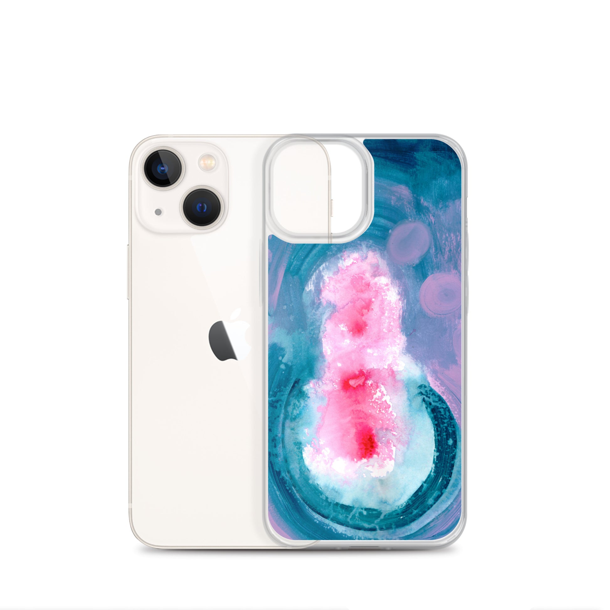 Magical Blue II Clear Case for iPhone® - Aquamarine Design - Artistic Gifts for Women - Art by Artist Tania Herrera from Aquamarine Design Studio