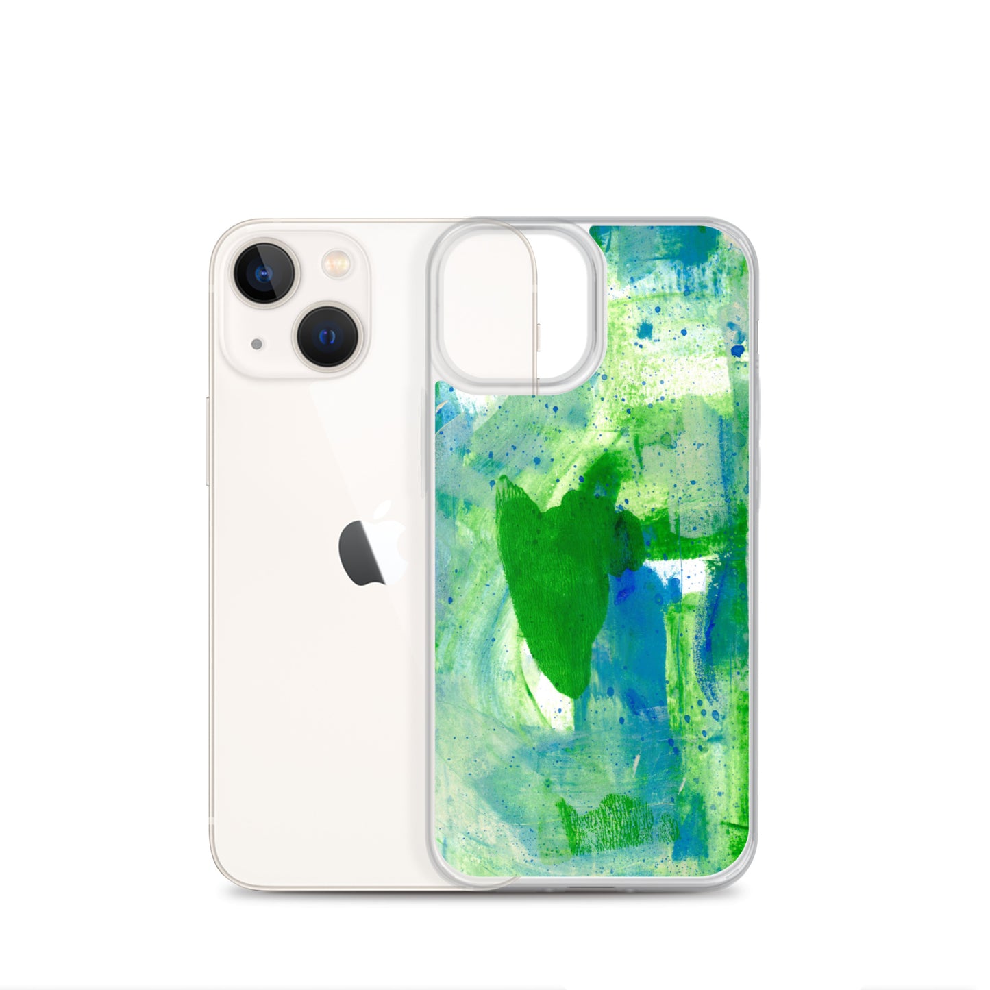 Green Mist Clear Case for iPhone® - Aquamarine Design - Artistic Gifts for Women - Art by Artist Tania Herrera from Aquamarine Design Studio