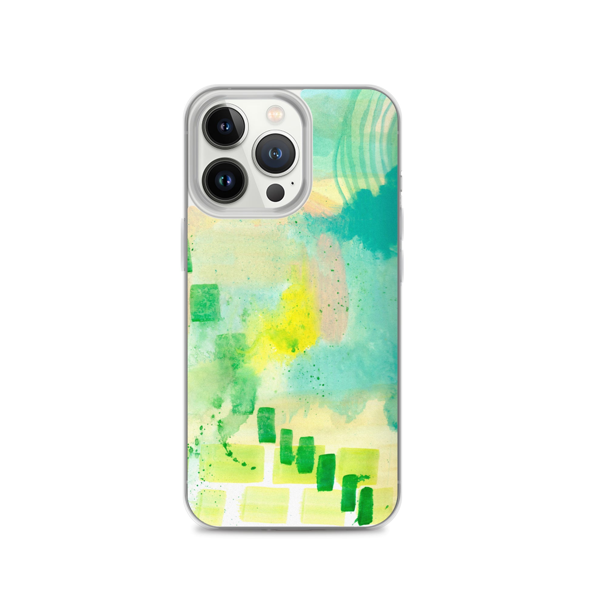 Abstract Aqua Clear Case for iPhone® - Aquamarine Design - Artistic Gifts for Women - Art by Artist Tania Herrera from Aquamarine Design Studio