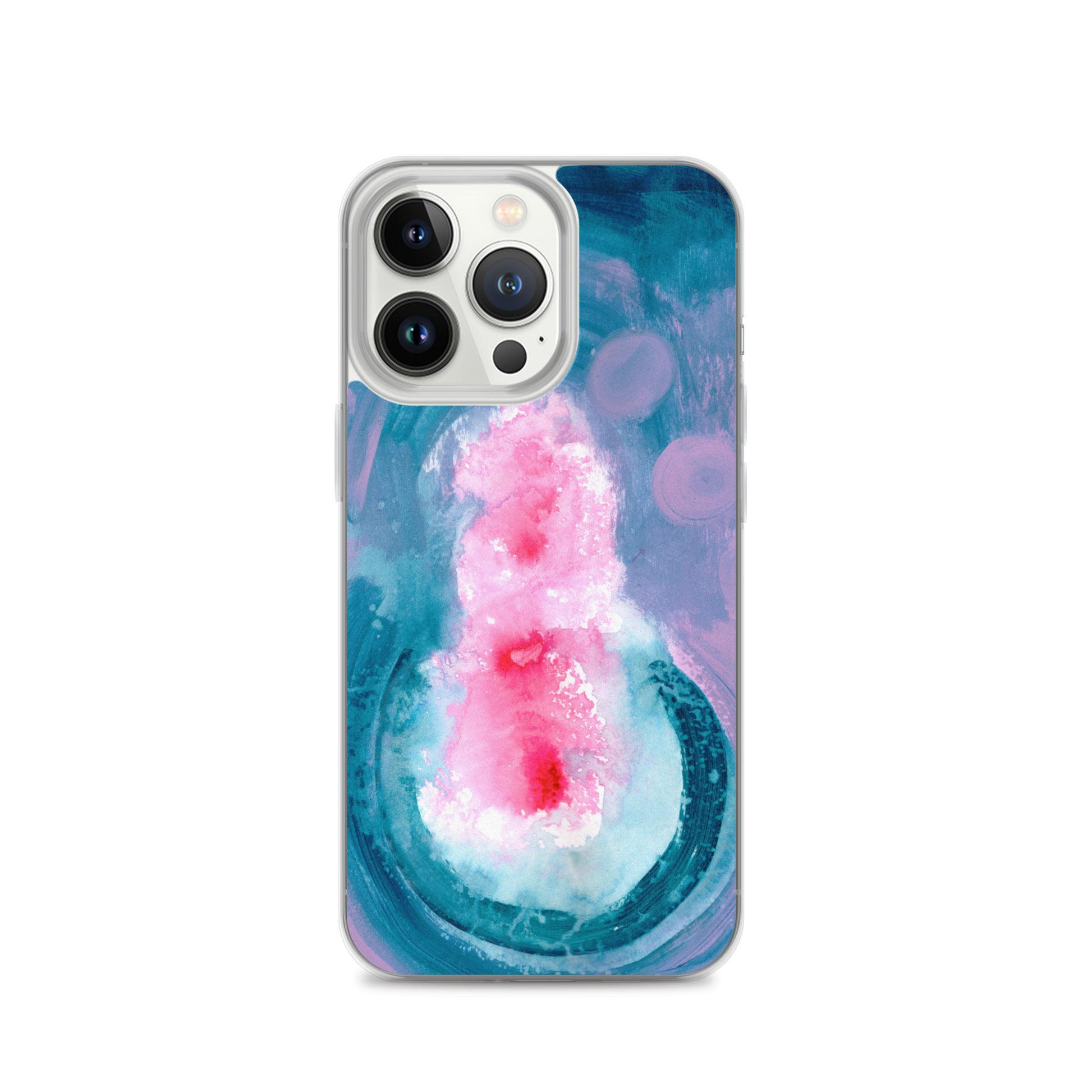 Magical Blue II Clear Case for iPhone® - Aquamarine Design - Artistic Gifts for Women - Art by Artist Tania Herrera from Aquamarine Design Studio