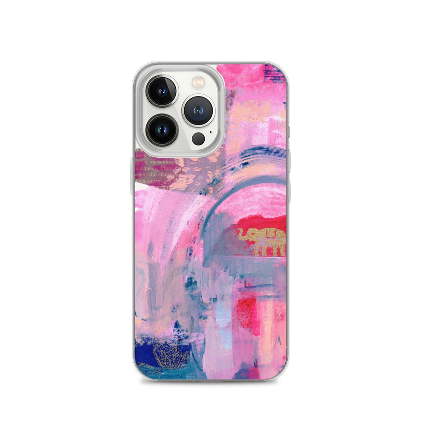 Collage Design Clear Case for iPhone® - Aquamarine Design - Artistic Gifts for Women - Art by Artist Tania Herrera from Aquamarine Design Studio