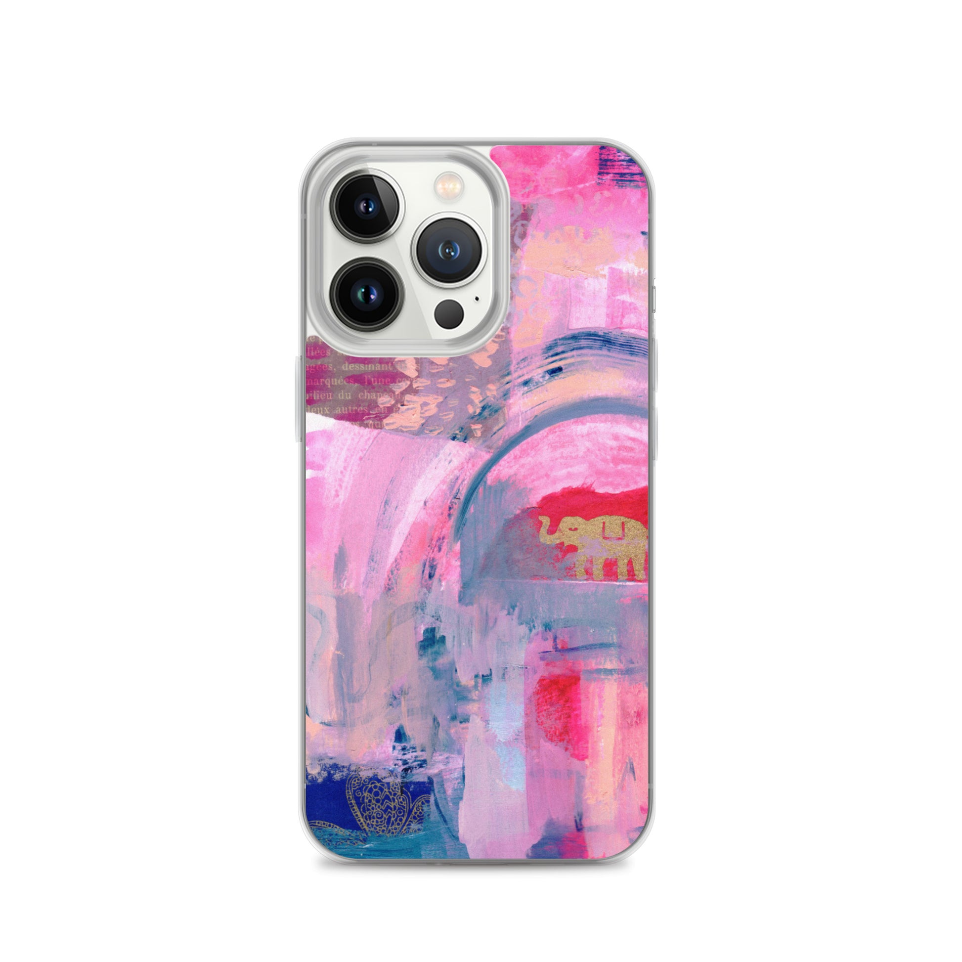 Collage Design Clear Case for iPhone® - Aquamarine Design - Artistic Gifts for Women - Art by Artist Tania Herrera from Aquamarine Design Studio