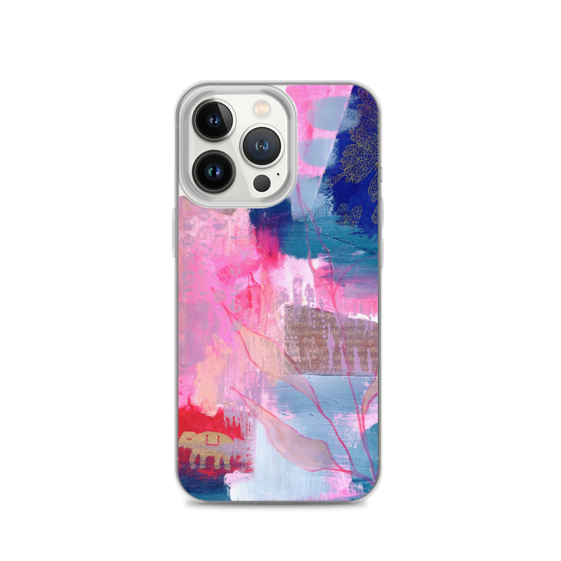 Collage Design Clear Case for iPhone® - Aquamarine Design - Artistic Gifts for Women - Art by Artist Tania Herrera from Aquamarine Design Studio