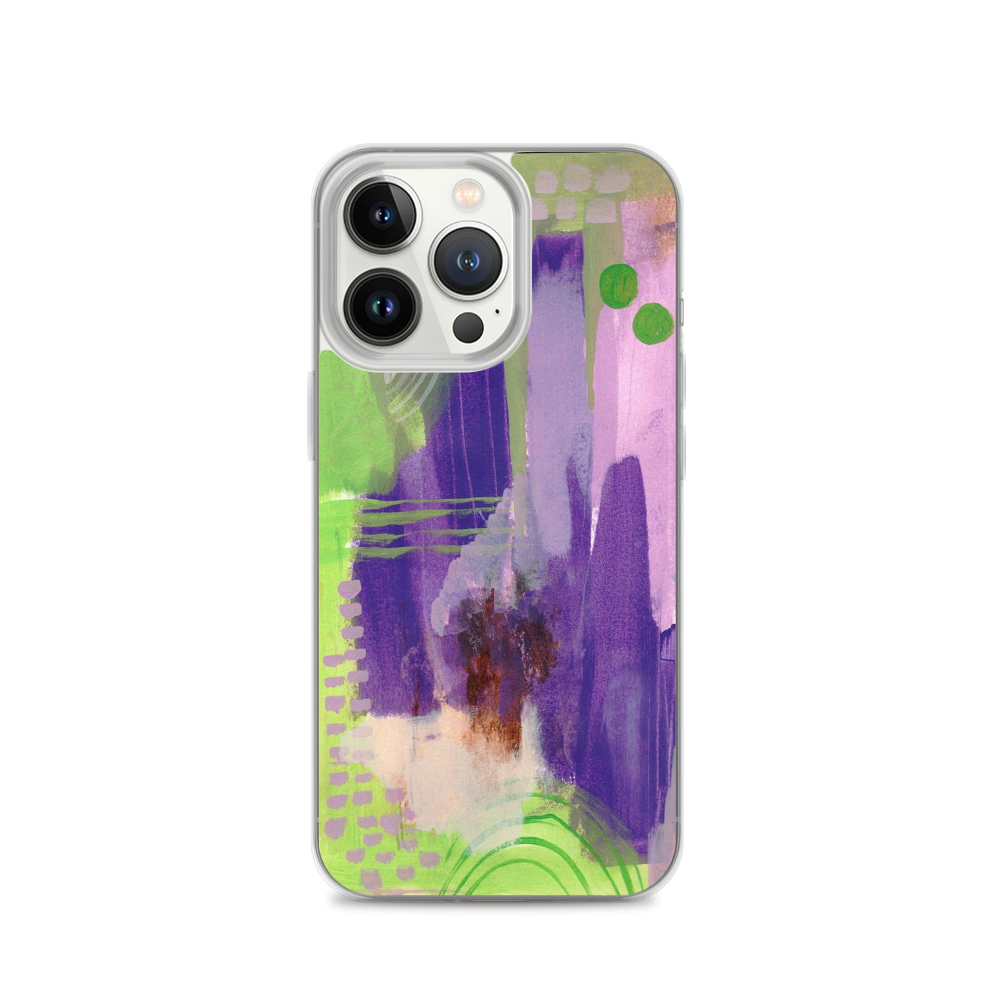 Purple Abstract II Clear Case for iPhone® - Aquamarine Design - Artistic Gifts for Women - Art by Artist Tania Herrera from Aquamarine Design Studio