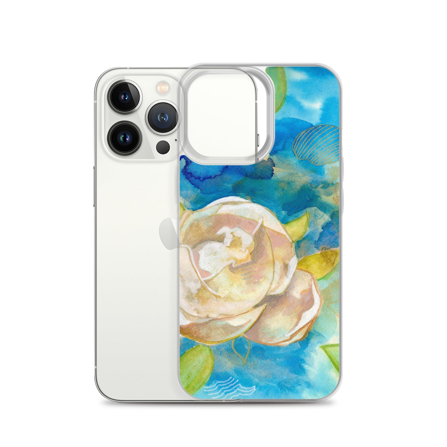 Clear Case for iPhone® - Aquamarine Design - Artistic Gifts for Women - Art by Artist Tania Herrera from Aquamarine Design Studio
