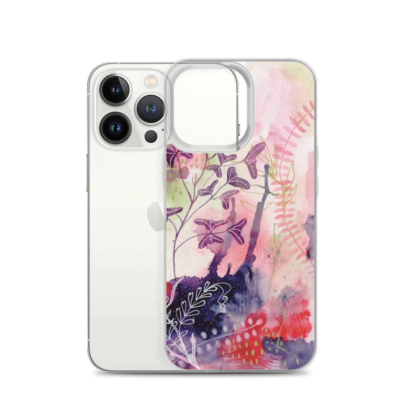 Playful Clear Case for iPhone® - Aquamarine Design - Artistic Gifts for Women - Art by Artist Tania Herrera from Aquamarine Design Studio