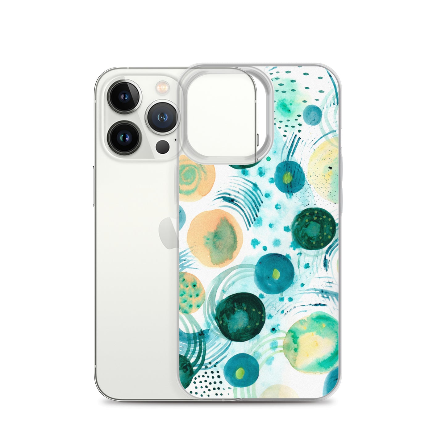 Geometrical Design Clear Case for iPhone® - Aquamarine Design - Artistic Gifts for Women - Art by Artist Tania Herrera from Aquamarine Design Studio