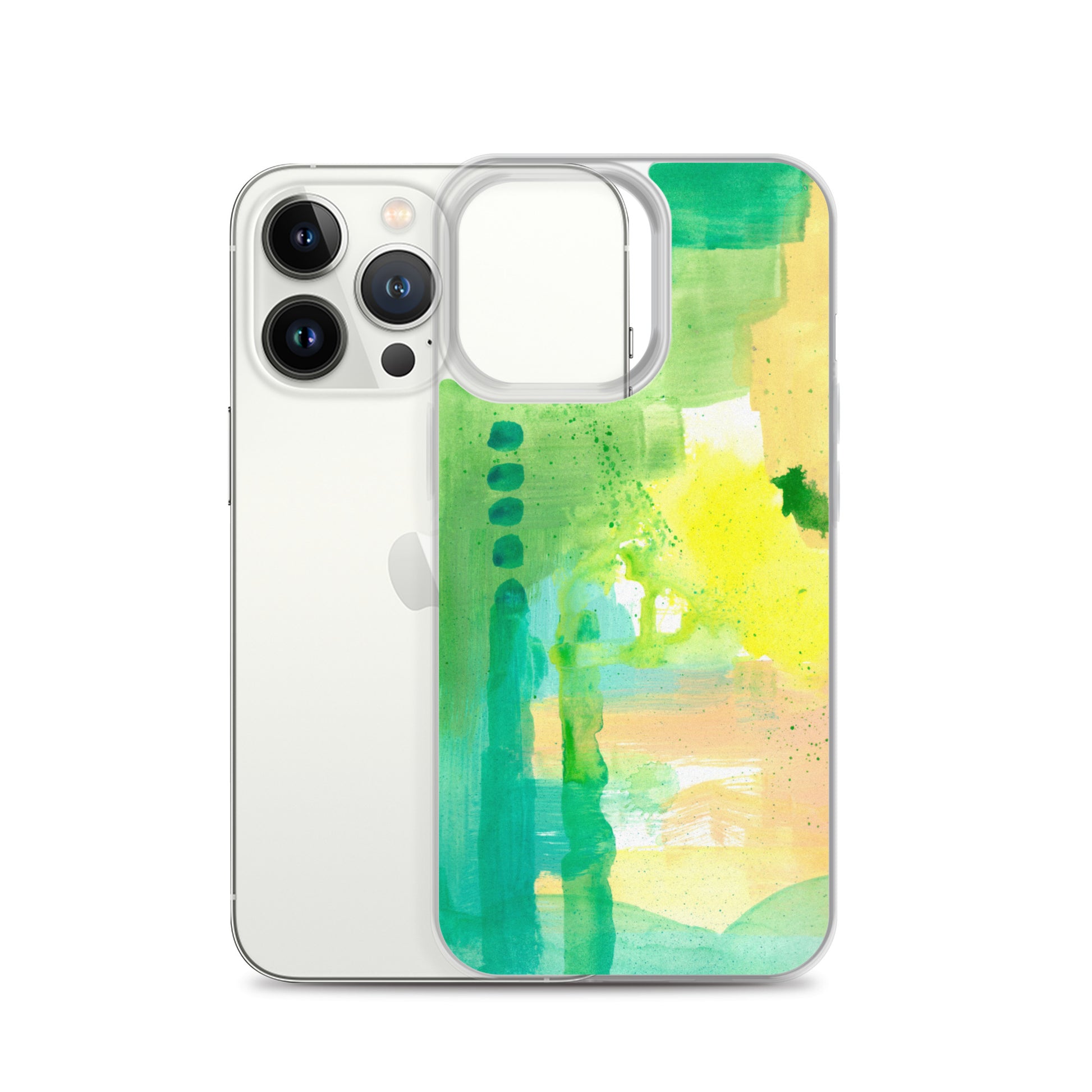 Aqua Abstract Design II Clear Case for iPhone® - Aquamarine Design - Artistic Gifts for Women - Art by Artist Tania Herrera from Aquamarine Design Studio