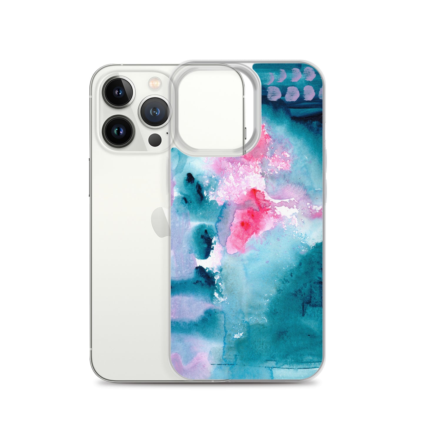 Magical Blue I Clear Case for iPhone® - Aquamarine Design - Artistic Gifts for Women - Art by Artist Tania Herrera from Aquamarine Design Studio