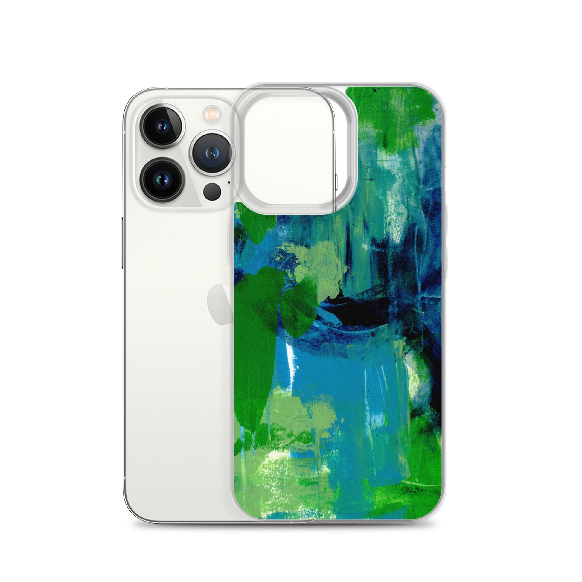 Cool Colors Clear Case for iPhone® - Aquamarine Design - Artistic Gifts for Women - Art by Artist Tania Herrera from Aquamarine Design Studio