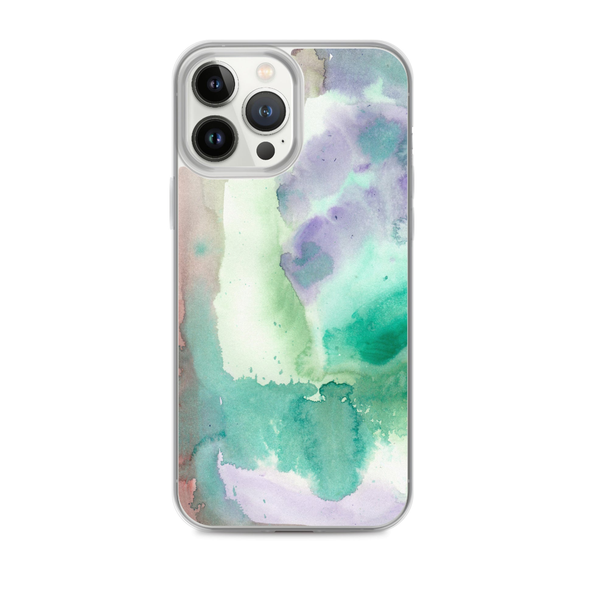 Purple and Green Abstract Clear Case for iPhone® - Aquamarine Design - Artistic Gifts for Women - Art by Artist Tania Herrera from Aquamarine Design Studio