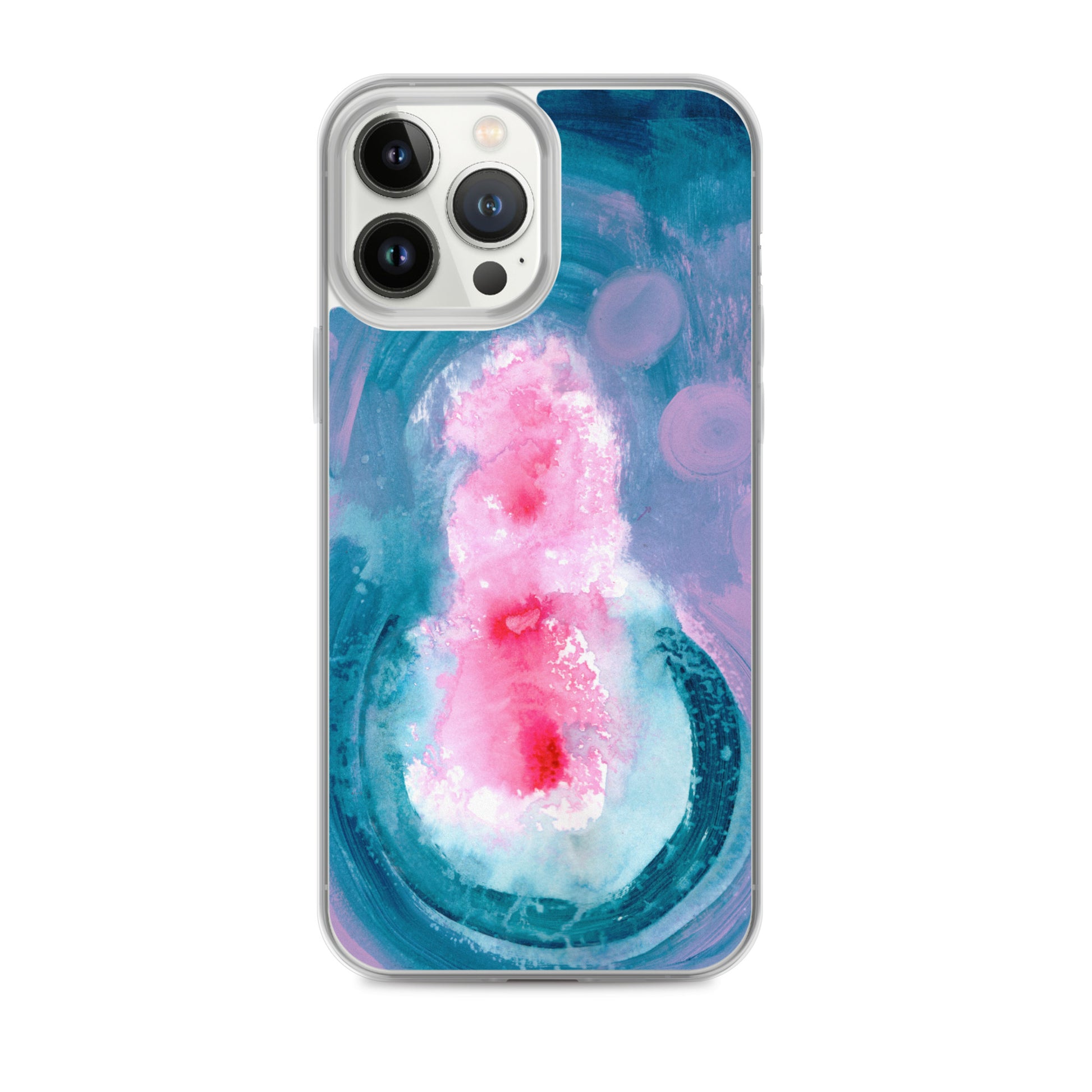 Magical Blue II Clear Case for iPhone® - Aquamarine Design - Artistic Gifts for Women - Art by Artist Tania Herrera from Aquamarine Design Studio