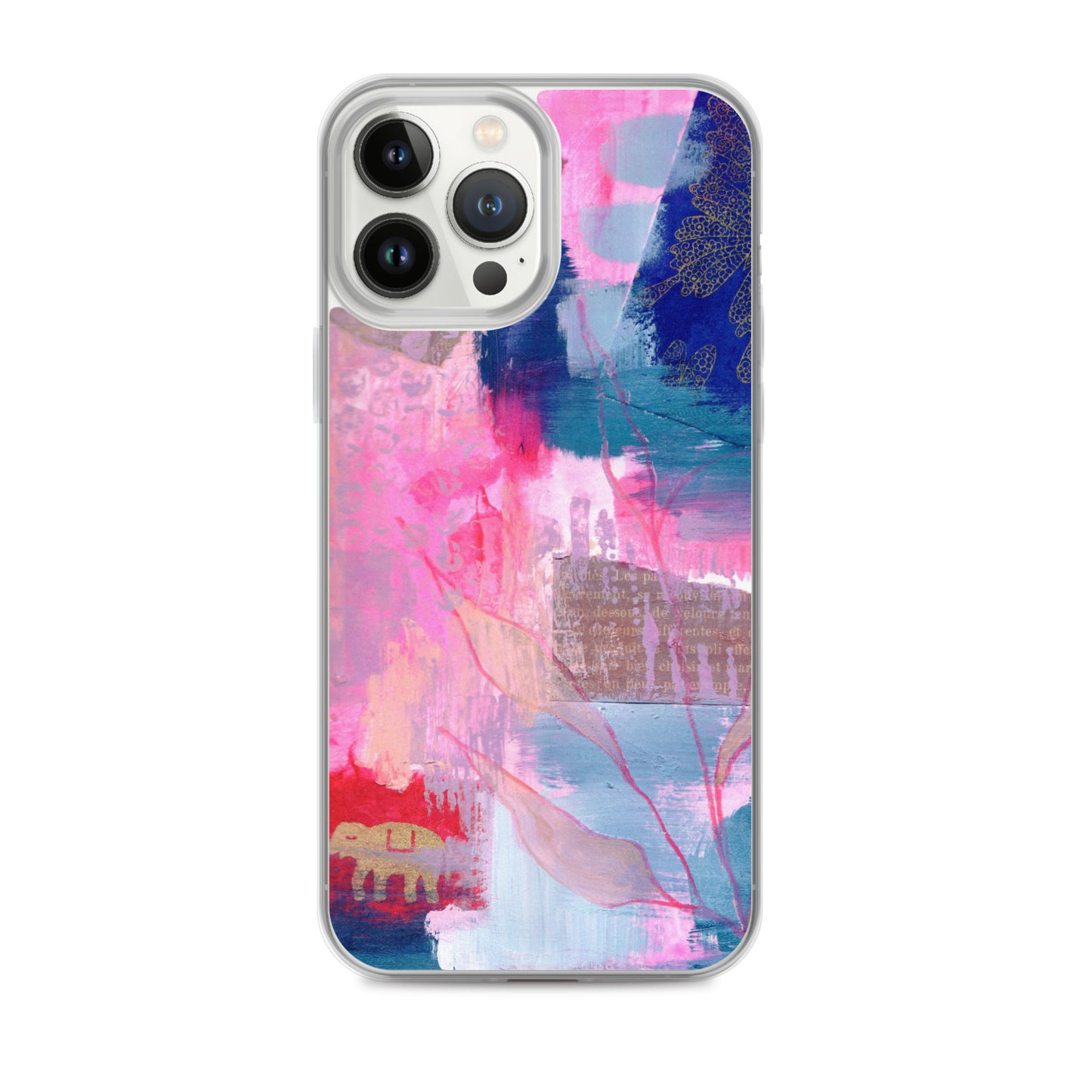 Collage Design Clear Case for iPhone® - Aquamarine Design - Artistic Gifts for Women - Art by Artist Tania Herrera from Aquamarine Design Studio