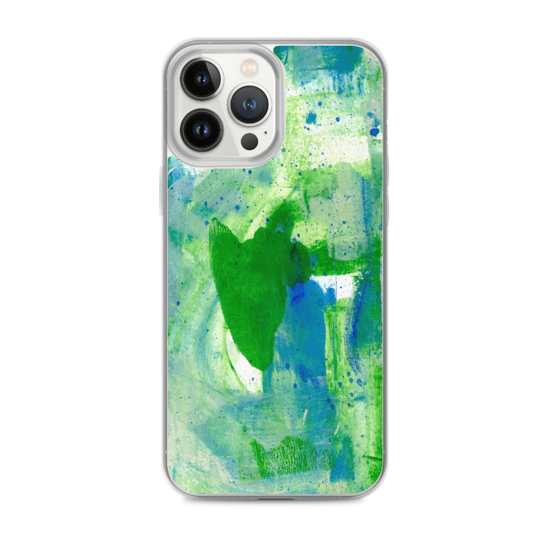 Green Mist Clear Case for iPhone® - Aquamarine Design - Artistic Gifts for Women - Art by Artist Tania Herrera from Aquamarine Design Studio