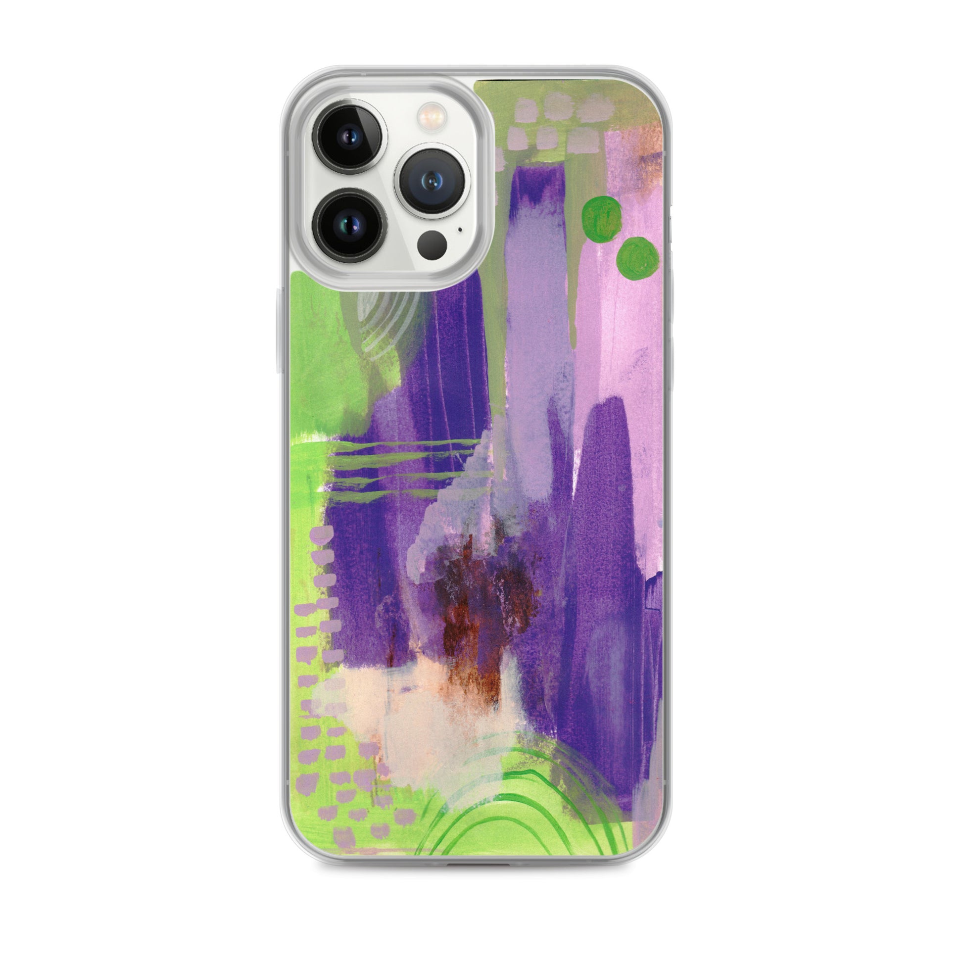 Purple Abstract II Clear Case for iPhone® - Aquamarine Design - Artistic Gifts for Women - Art by Artist Tania Herrera from Aquamarine Design Studio