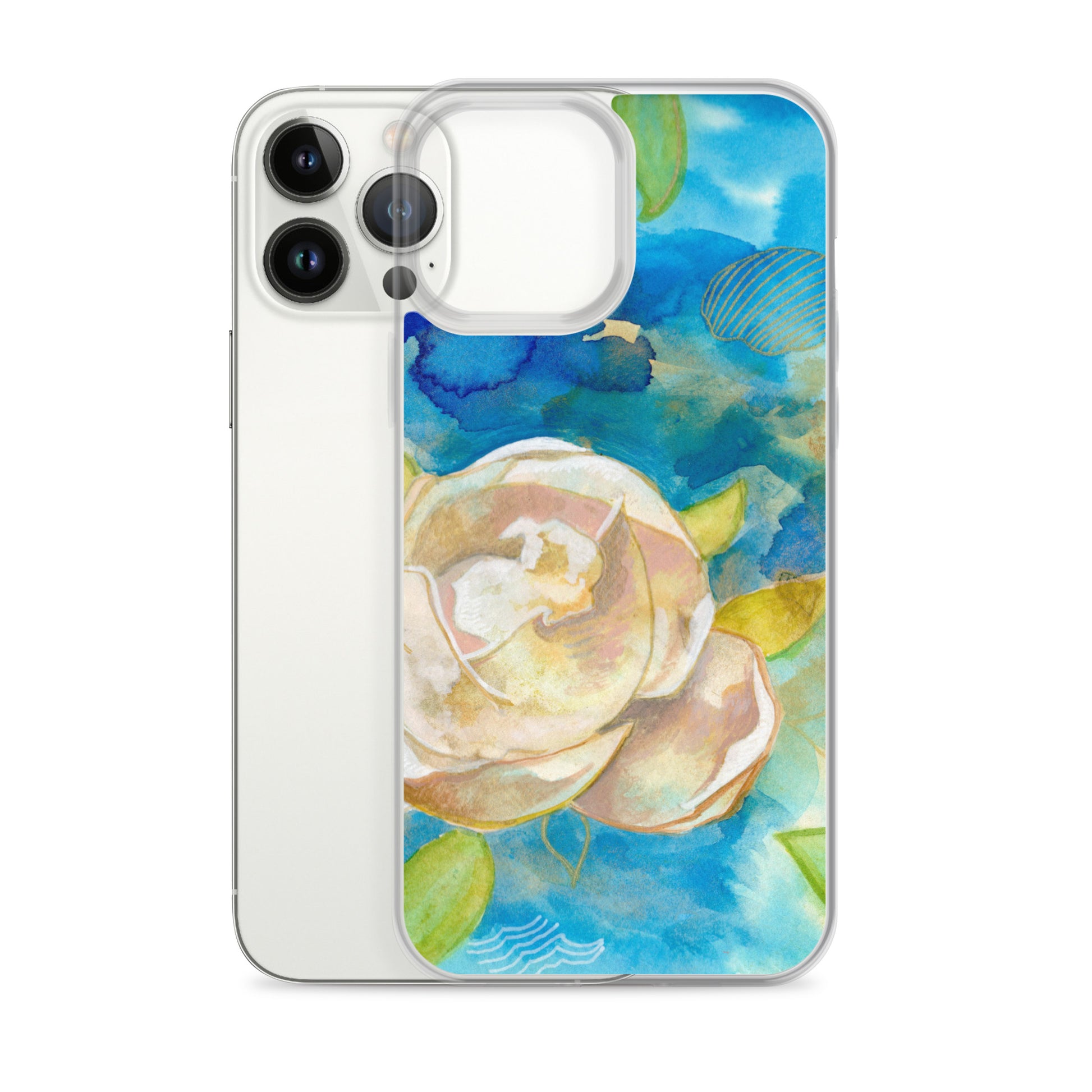 Clear Case for iPhone® - Aquamarine Design - Artistic Gifts for Women - Art by Artist Tania Herrera from Aquamarine Design Studio