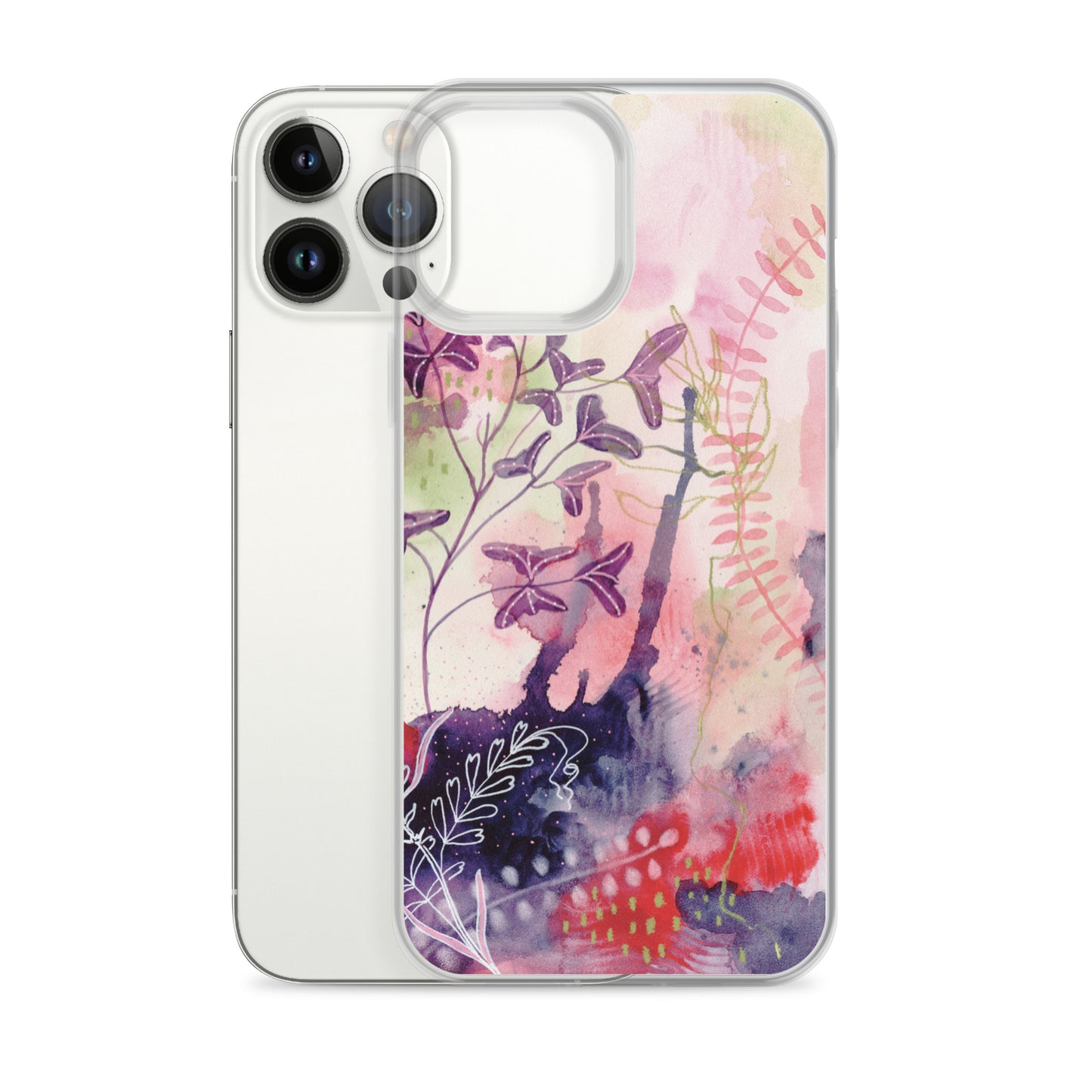 Playful Clear Case for iPhone® - Aquamarine Design - Artistic Gifts for Women - Art by Artist Tania Herrera from Aquamarine Design Studio
