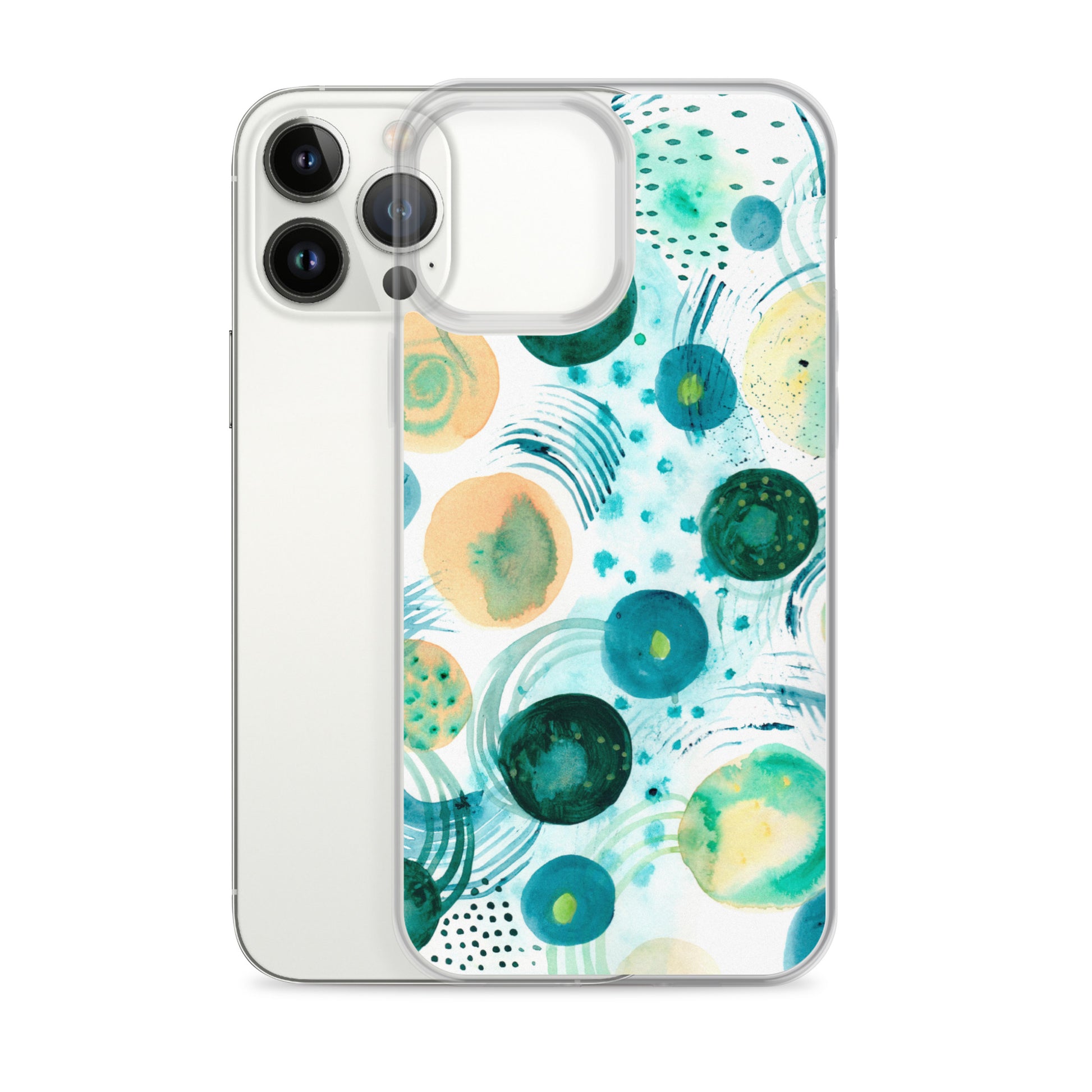 Geometrical Design Clear Case for iPhone® - Aquamarine Design - Artistic Gifts for Women - Art by Artist Tania Herrera from Aquamarine Design Studio