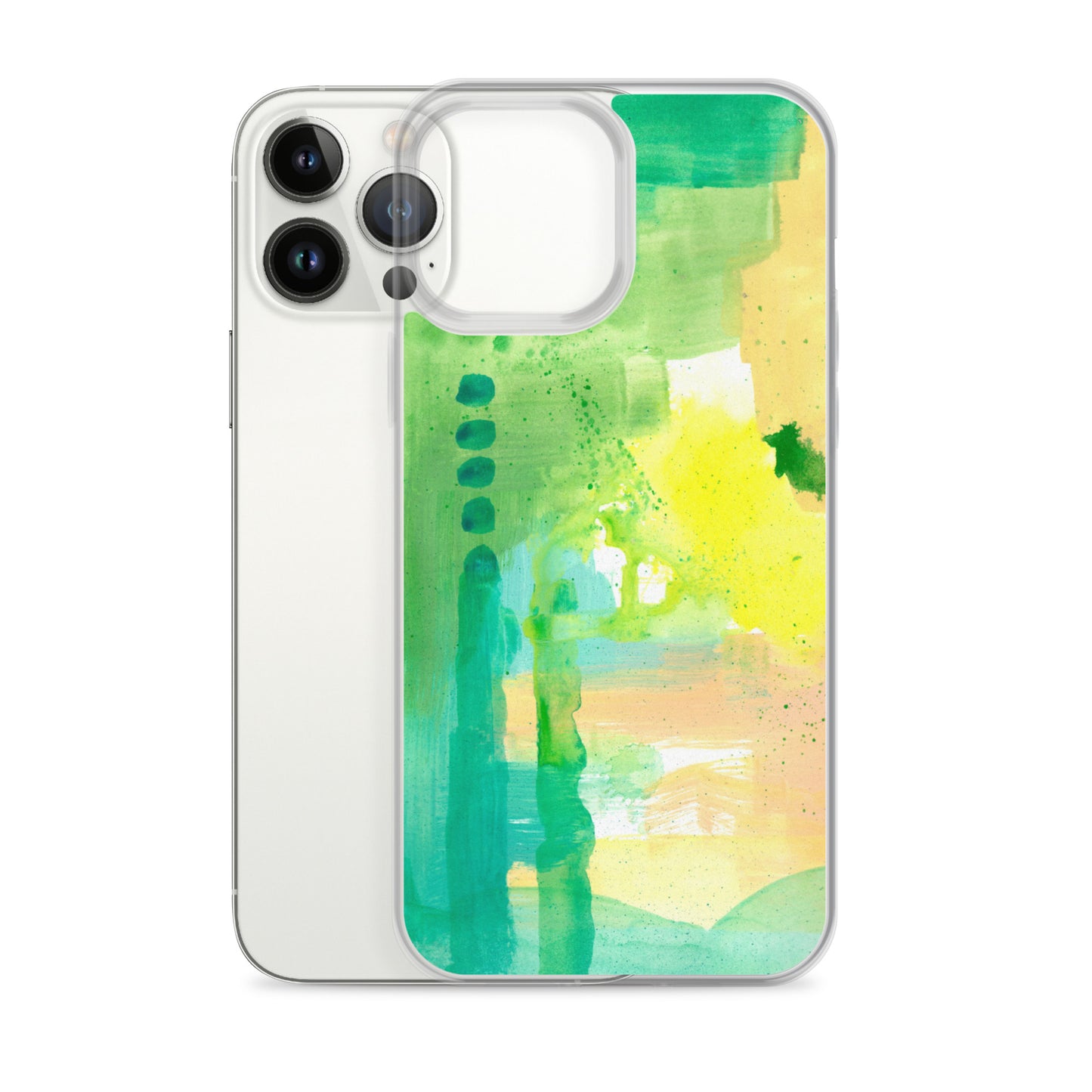Aqua Abstract Design II Clear Case for iPhone® - Aquamarine Design - Artistic Gifts for Women - Art by Artist Tania Herrera from Aquamarine Design Studio