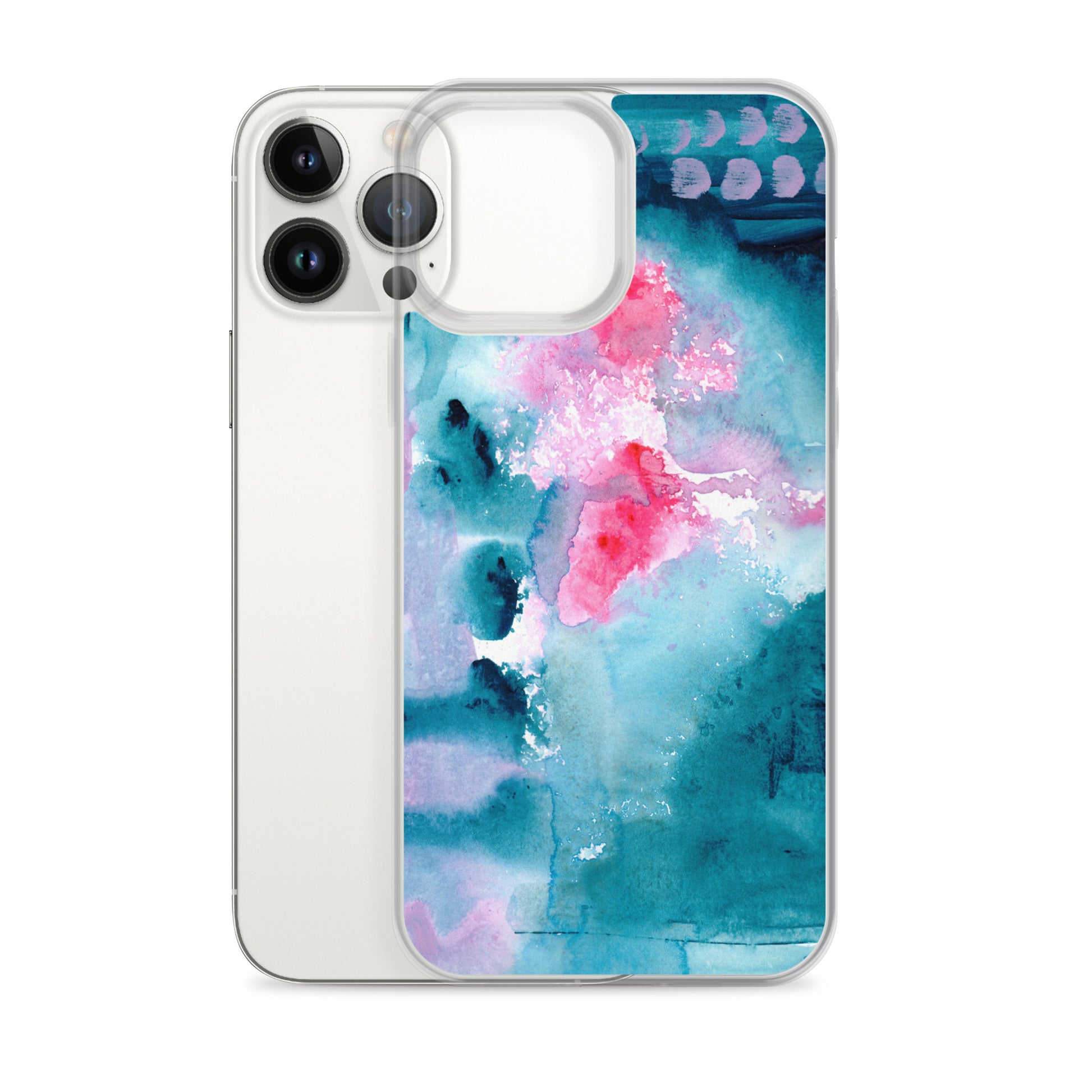Magical Blue I Clear Case for iPhone® - Aquamarine Design - Artistic Gifts for Women - Art by Artist Tania Herrera from Aquamarine Design Studio