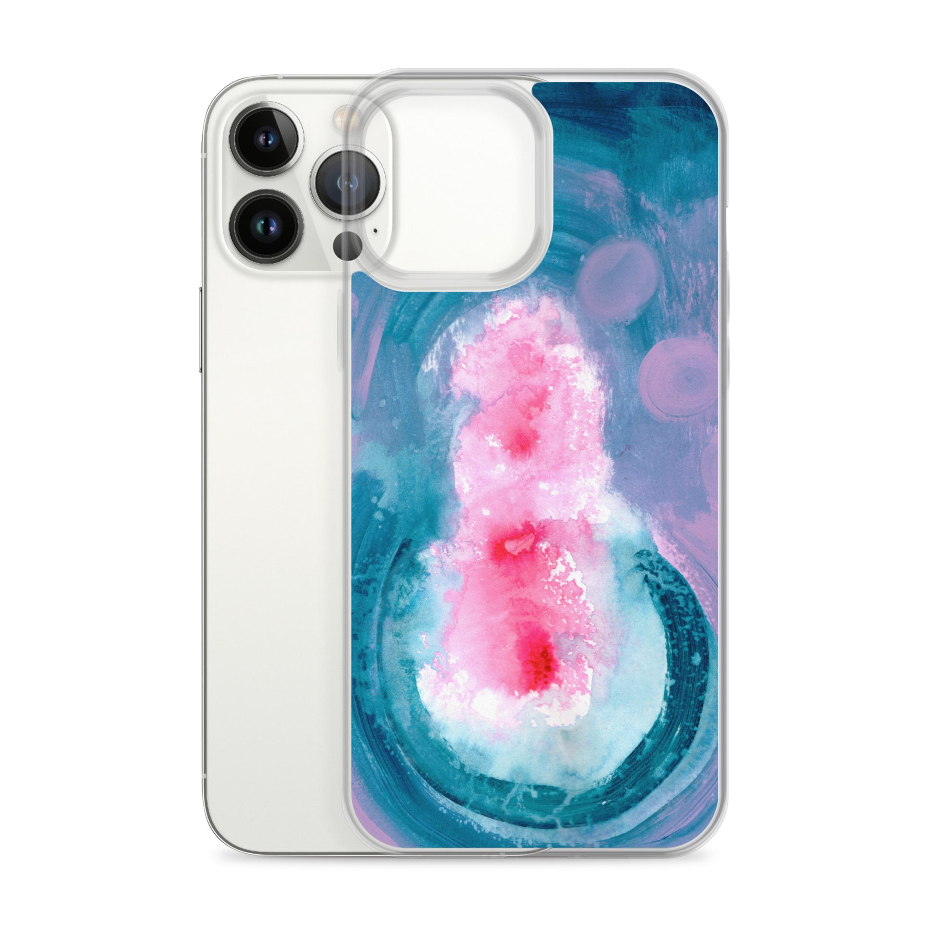 Magical Blue II Clear Case for iPhone® - Aquamarine Design - Artistic Gifts for Women - Art by Artist Tania Herrera from Aquamarine Design Studio