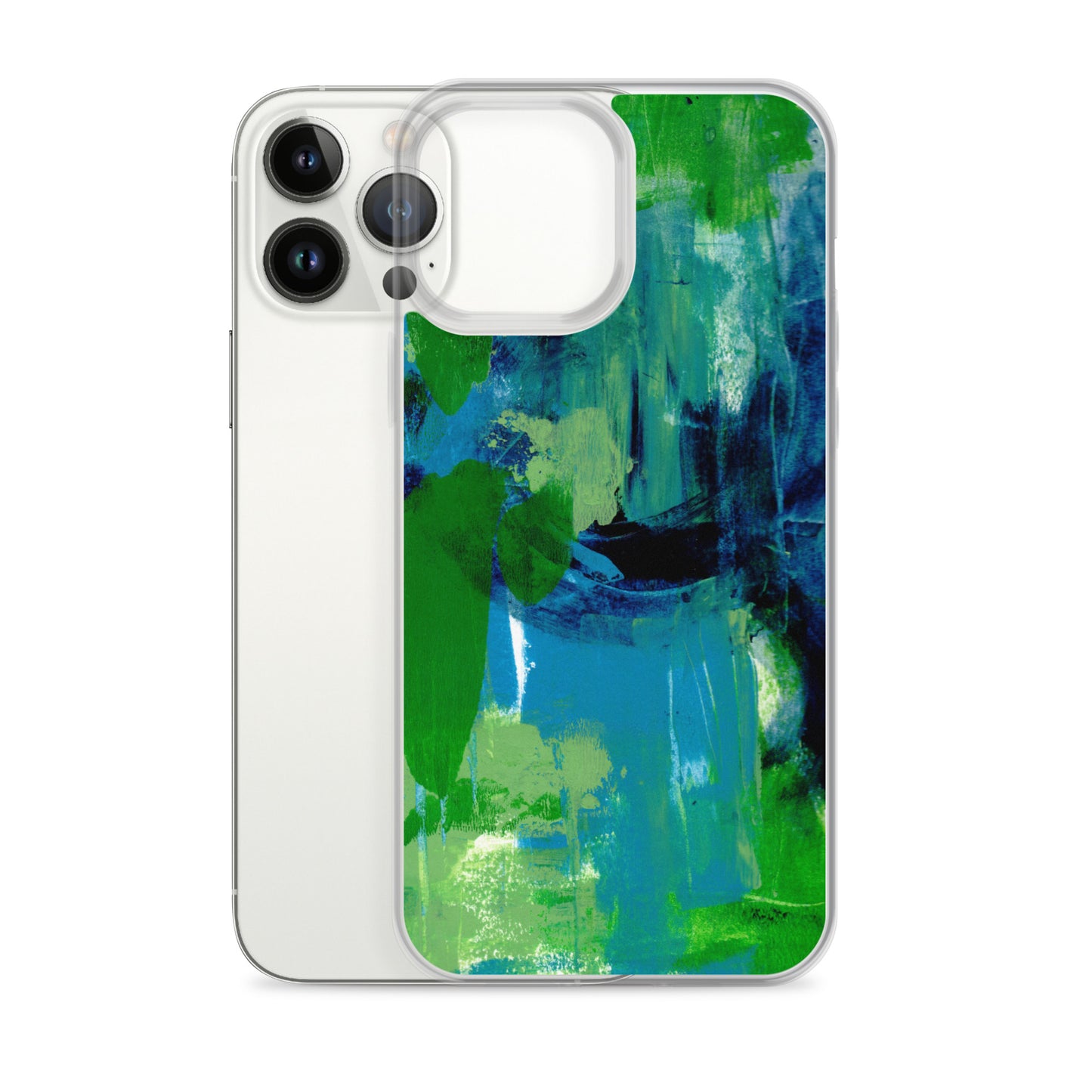 Cool Colors Clear Case for iPhone® - Aquamarine Design - Artistic Gifts for Women - Art by Artist Tania Herrera from Aquamarine Design Studio