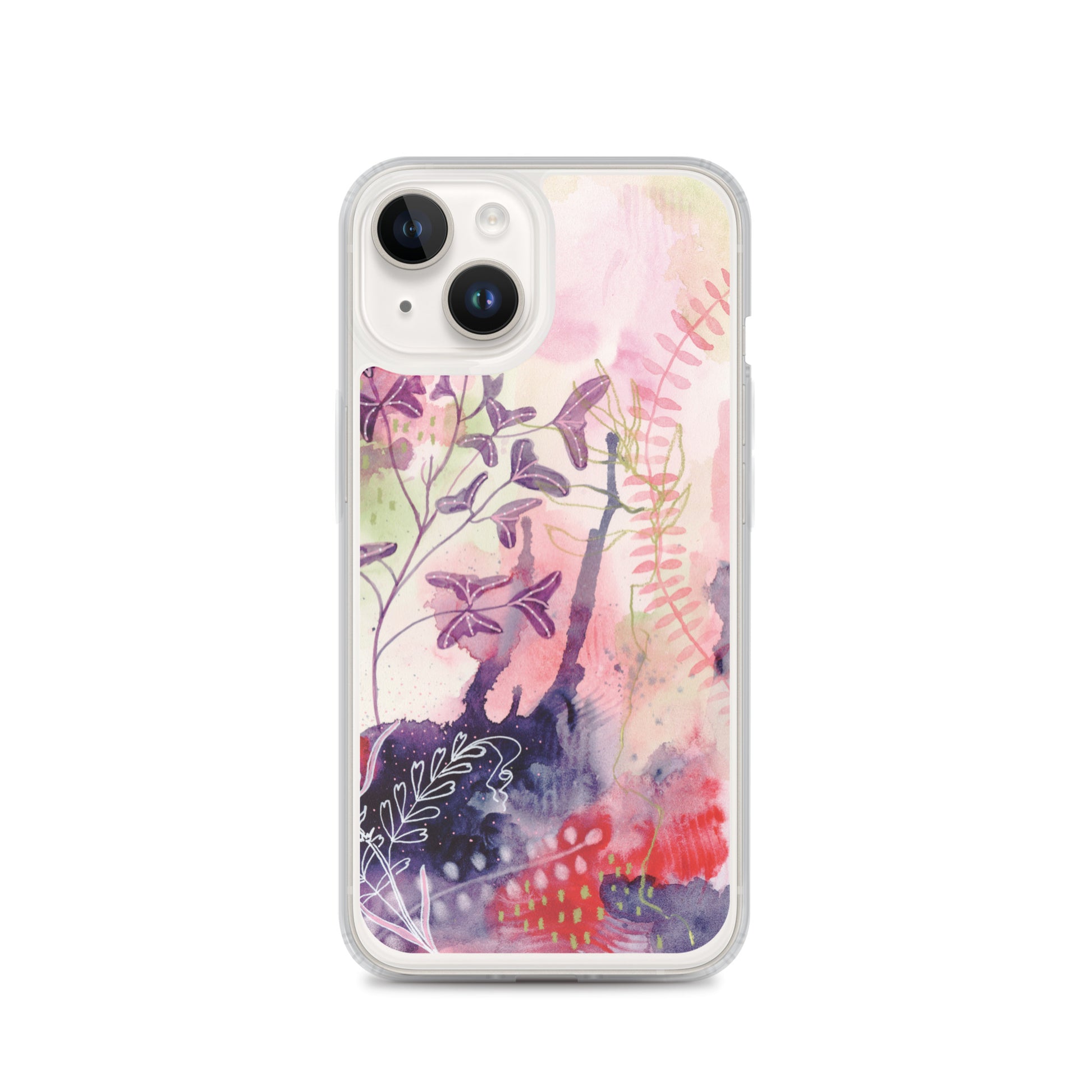 Playful Clear Case for iPhone® - Aquamarine Design - Artistic Gifts for Women - Art by Artist Tania Herrera from Aquamarine Design Studio