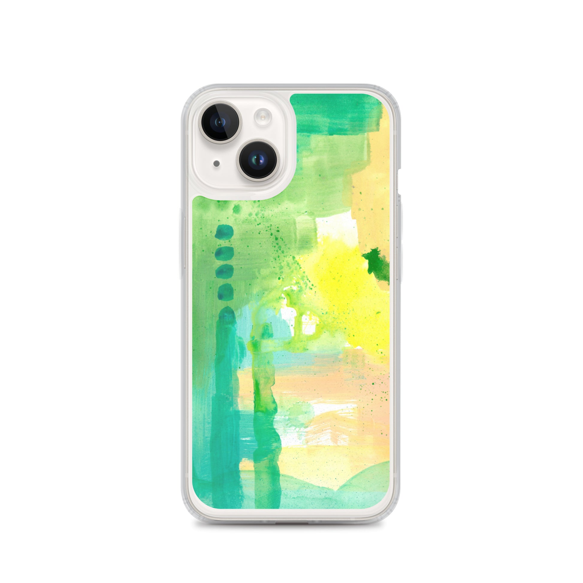 Aqua Abstract Design II Clear Case for iPhone® - Aquamarine Design - Artistic Gifts for Women - Art by Artist Tania Herrera from Aquamarine Design Studio