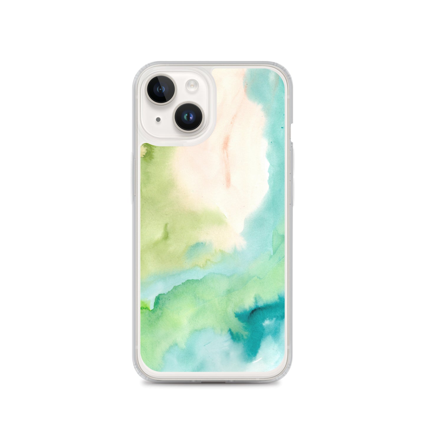Soft Green Clear Case for iPhone® - Aquamarine Design - Artistic Gifts for Women - Art by Artist Tania Herrera from Aquamarine Design Studio