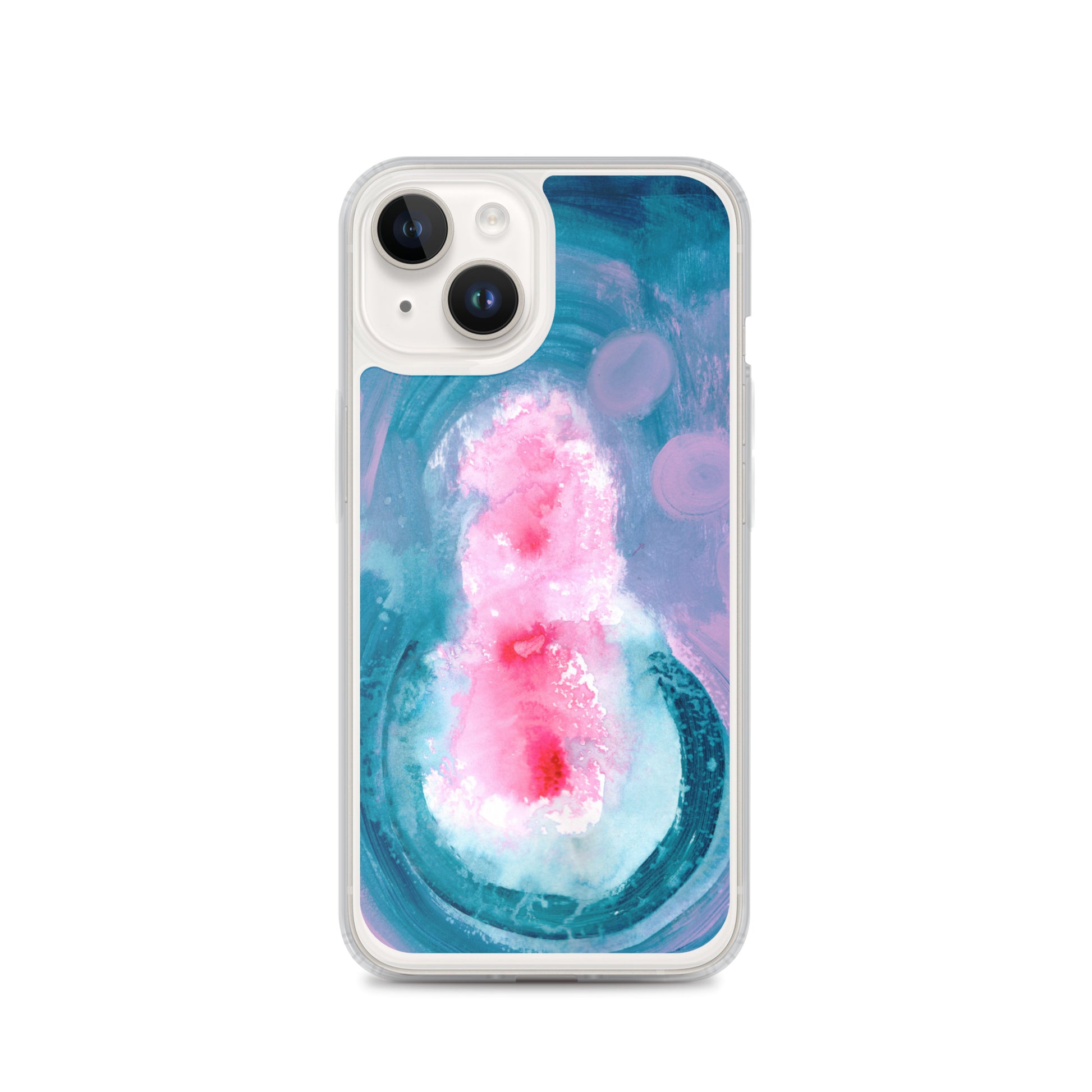 Magical Blue II Clear Case for iPhone® - Aquamarine Design - Artistic Gifts for Women - Art by Artist Tania Herrera from Aquamarine Design Studio