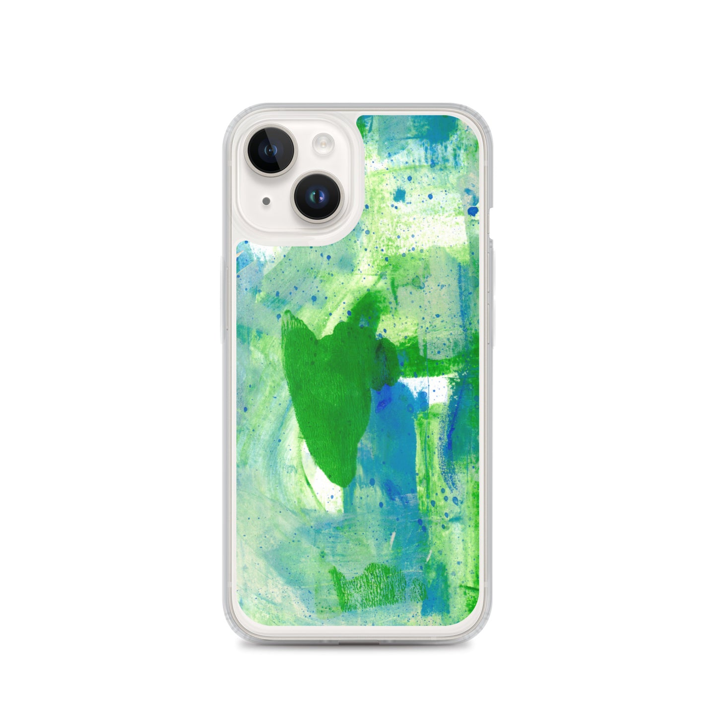Green Mist Clear Case for iPhone® - Aquamarine Design - Artistic Gifts for Women - Art by Artist Tania Herrera from Aquamarine Design Studio