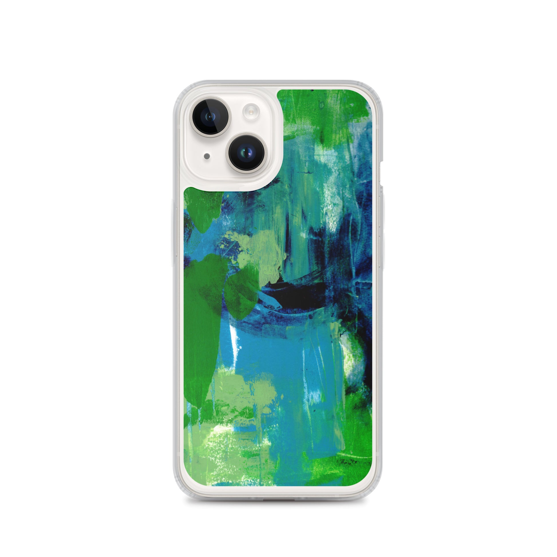 Cool Colors Clear Case for iPhone® - Aquamarine Design - Artistic Gifts for Women - Art by Artist Tania Herrera from Aquamarine Design Studio