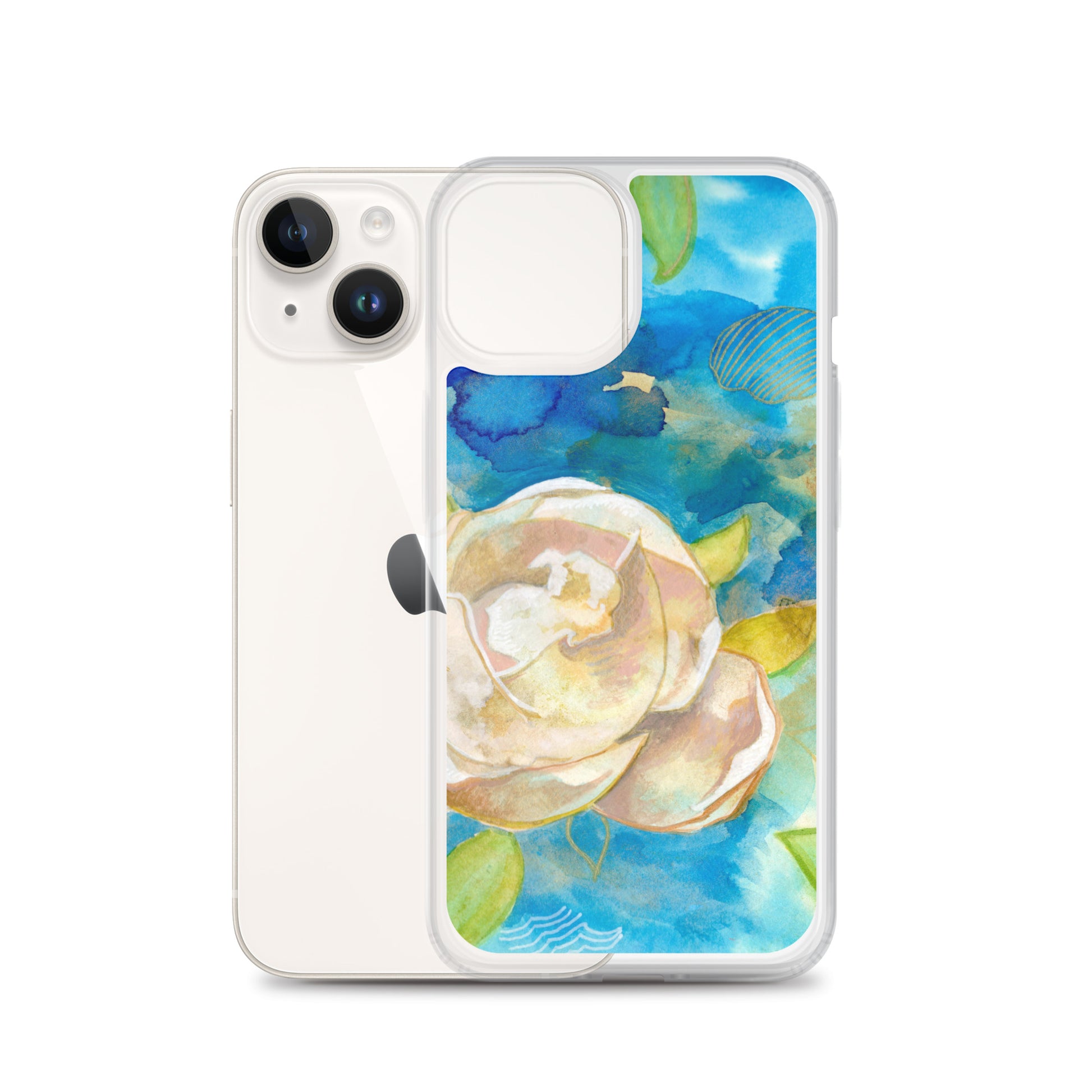 Clear Case for iPhone® - Aquamarine Design - Artistic Gifts for Women - Art by Artist Tania Herrera from Aquamarine Design Studio