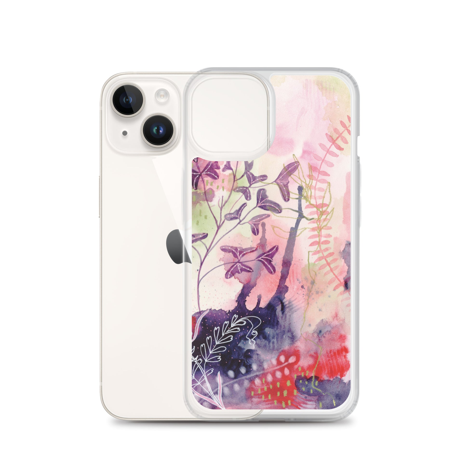 Playful Clear Case for iPhone® - Aquamarine Design - Artistic Gifts for Women - Art by Artist Tania Herrera from Aquamarine Design Studio