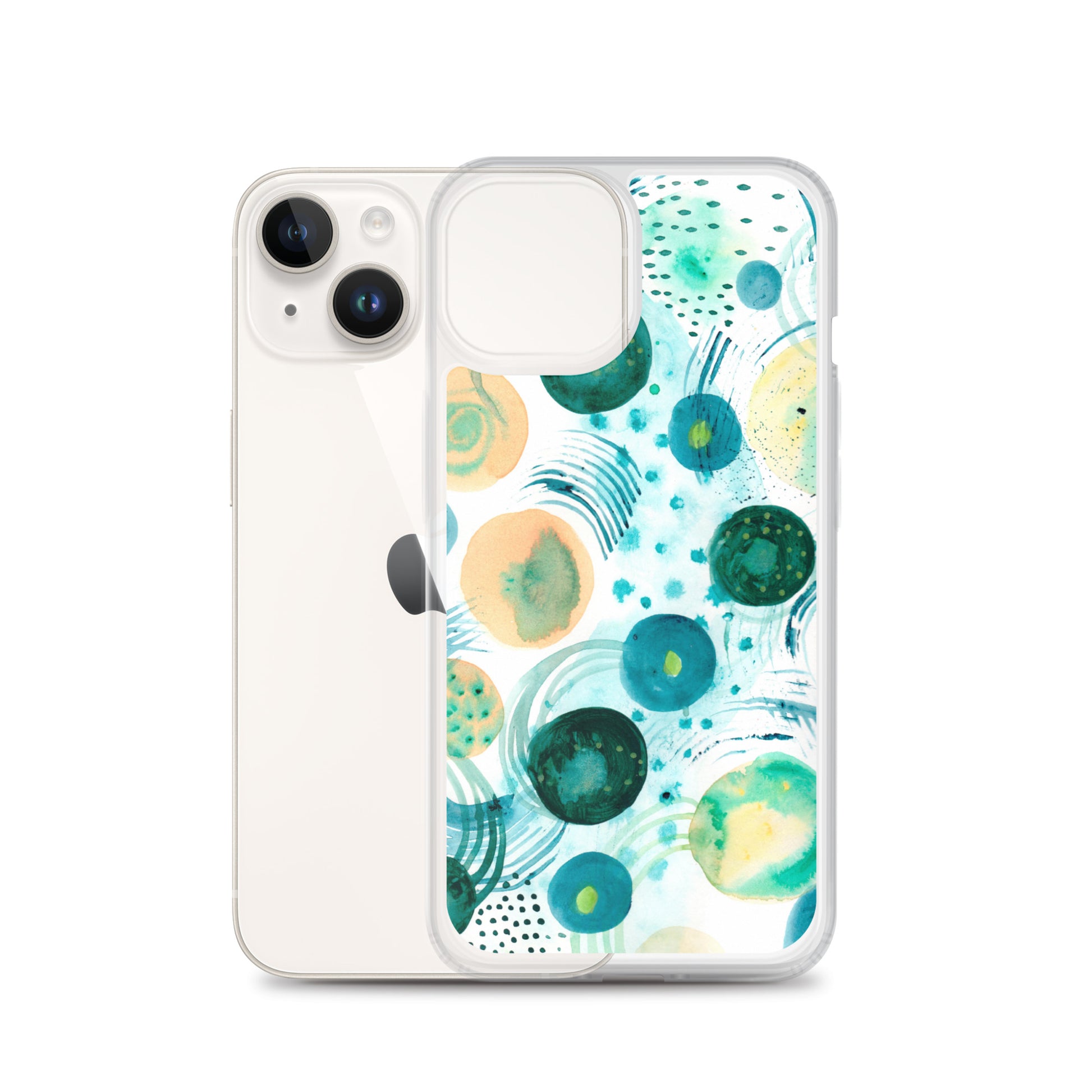 Geometrical Design Clear Case for iPhone® - Aquamarine Design - Artistic Gifts for Women - Art by Artist Tania Herrera from Aquamarine Design Studio