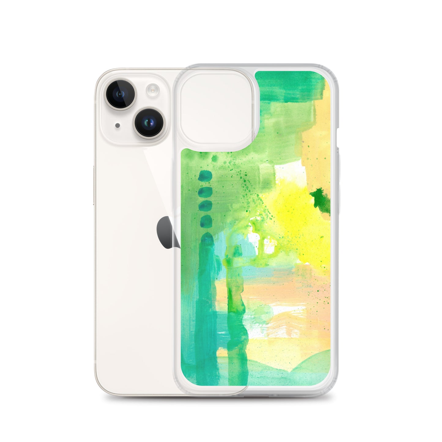 Aqua Abstract Design II Clear Case for iPhone® - Aquamarine Design - Artistic Gifts for Women - Art by Artist Tania Herrera from Aquamarine Design Studio