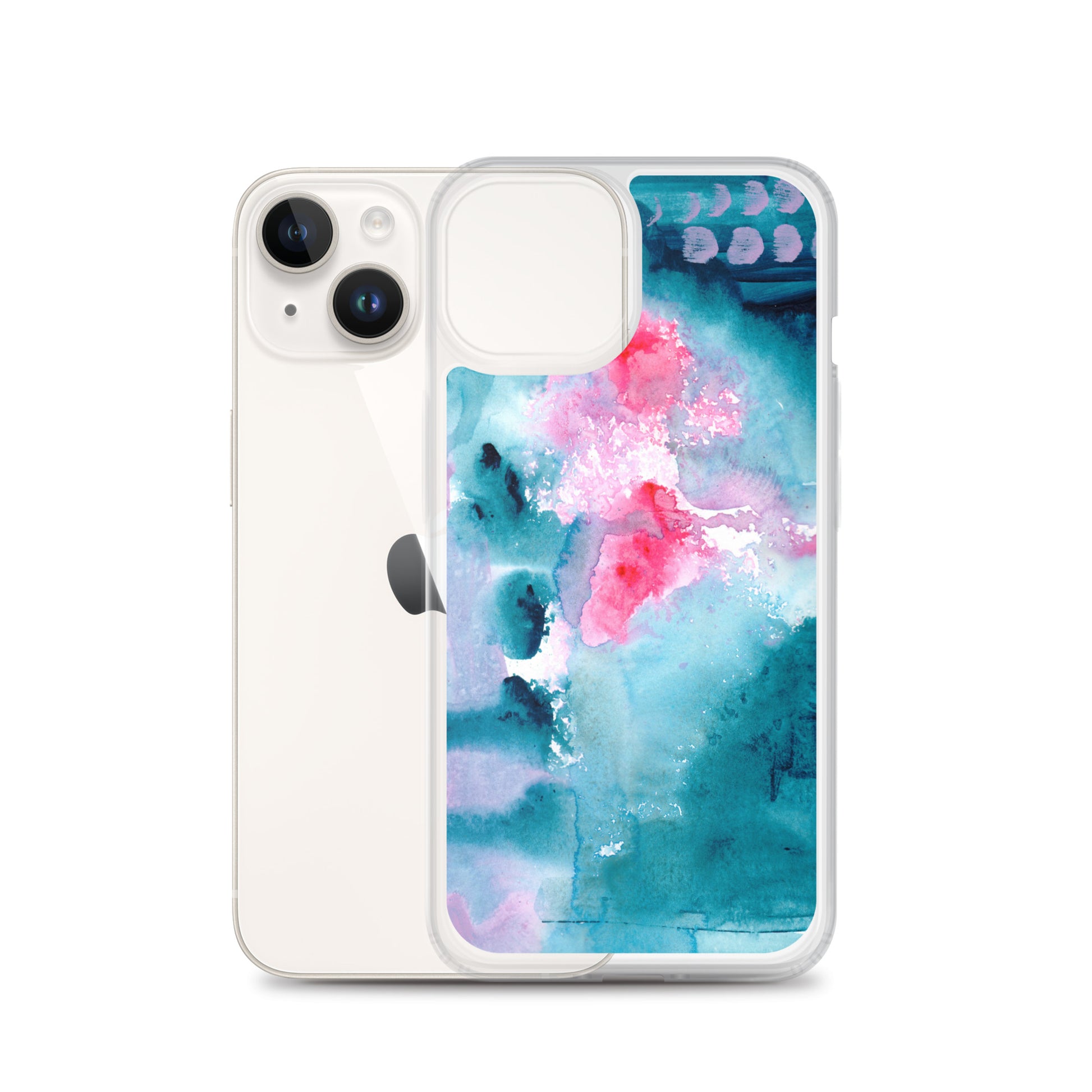 Magical Blue I Clear Case for iPhone® - Aquamarine Design - Artistic Gifts for Women - Art by Artist Tania Herrera from Aquamarine Design Studio