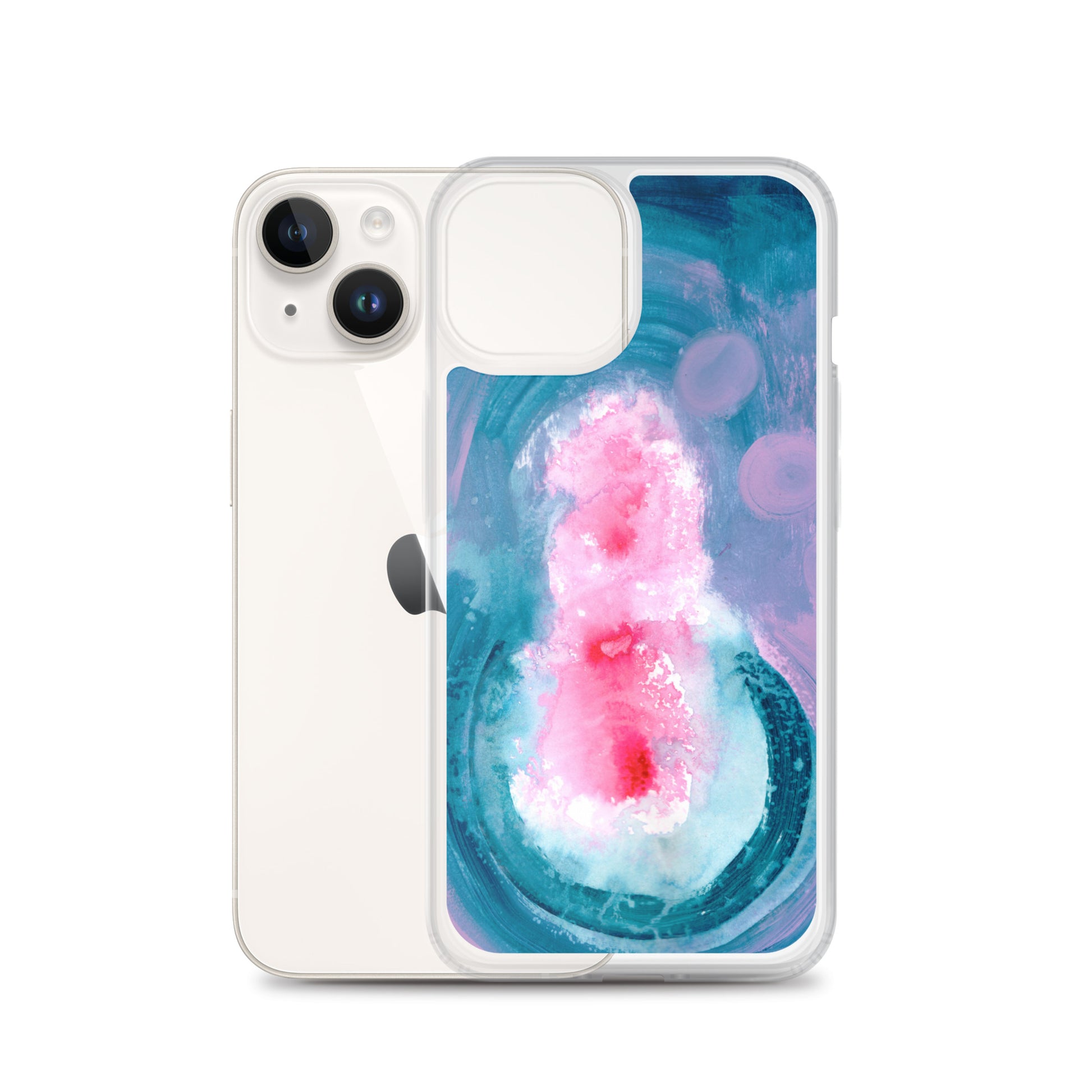 Magical Blue II Clear Case for iPhone® - Aquamarine Design - Artistic Gifts for Women - Art by Artist Tania Herrera from Aquamarine Design Studio