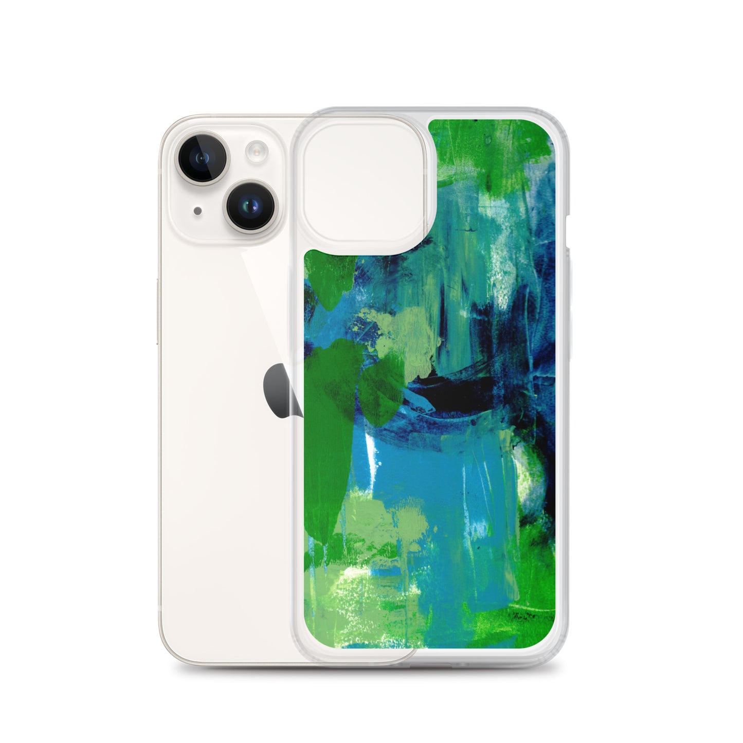 Cool Colors Clear Case for iPhone® - Aquamarine Design - Artistic Gifts for Women - Art by Artist Tania Herrera from Aquamarine Design Studio