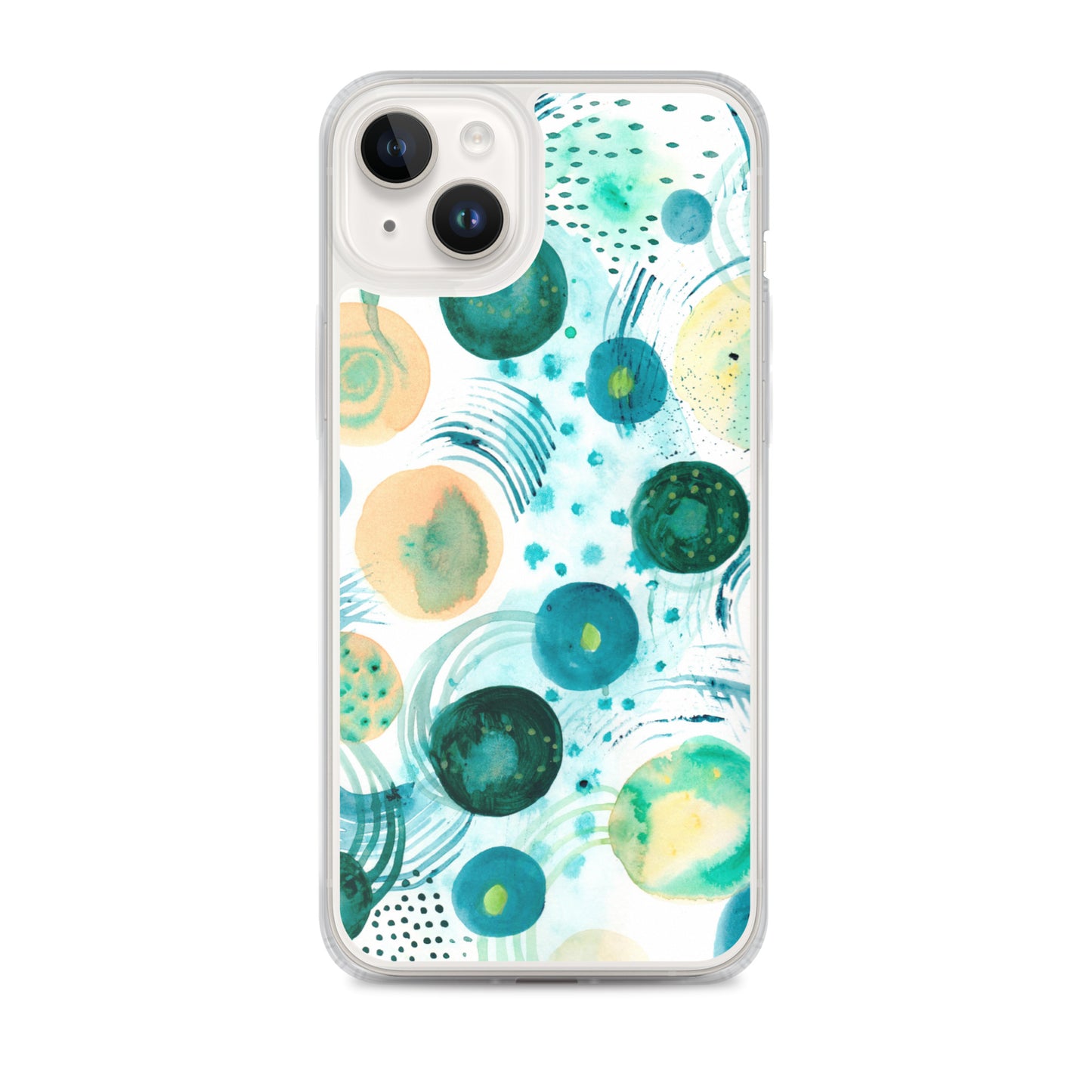 Geometrical Design Clear Case for iPhone® - Aquamarine Design - Artistic Gifts for Women - Art by Artist Tania Herrera from Aquamarine Design Studio