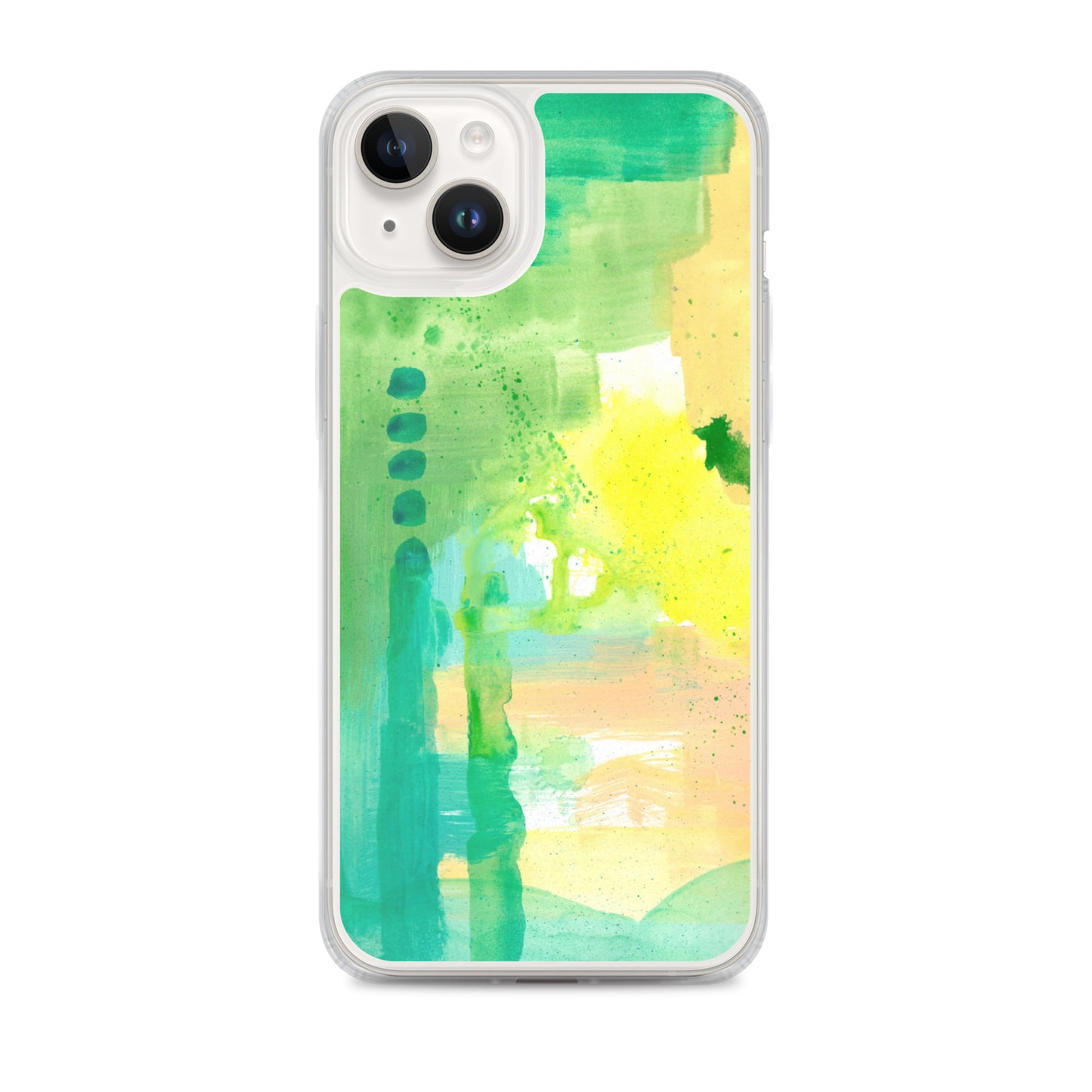 Aqua Abstract Design II Clear Case for iPhone® - Aquamarine Design - Artistic Gifts for Women - Art by Artist Tania Herrera from Aquamarine Design Studio