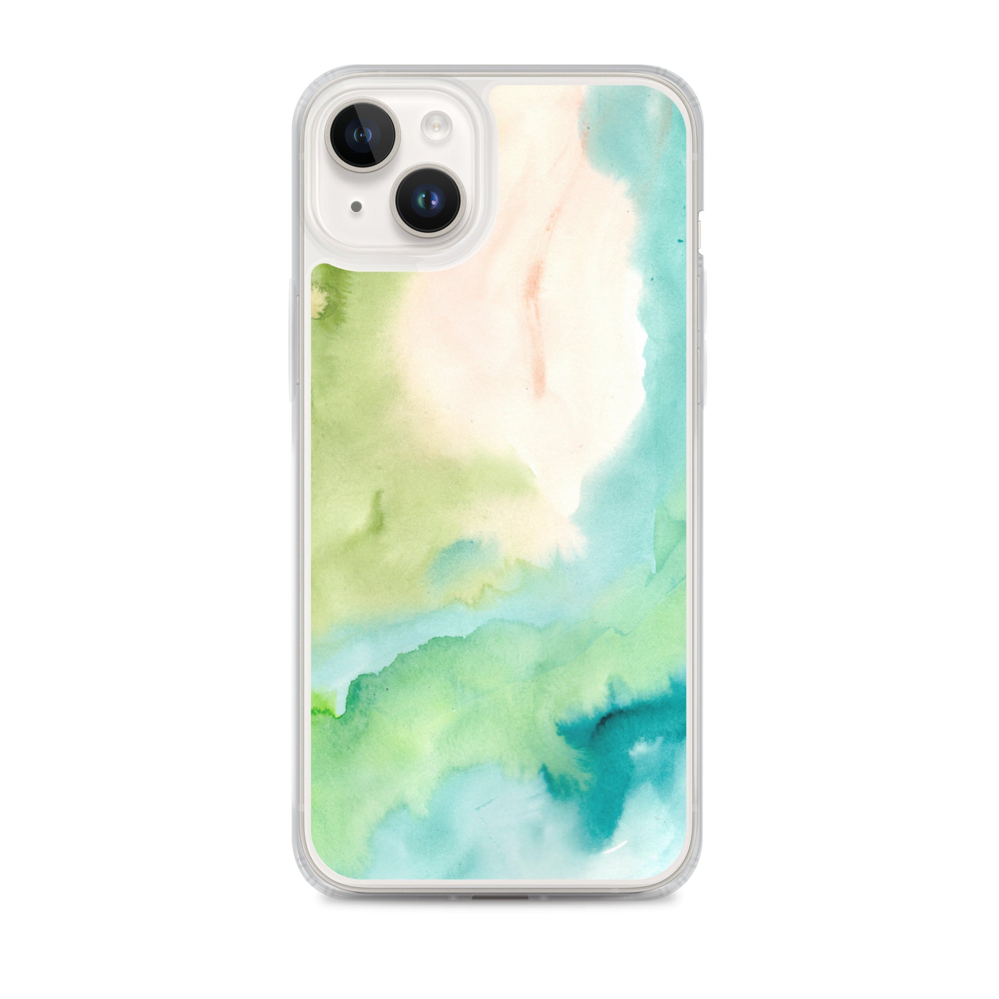 Soft Green Clear Case for iPhone® - Aquamarine Design - Artistic Gifts for Women - Art by Artist Tania Herrera from Aquamarine Design Studio