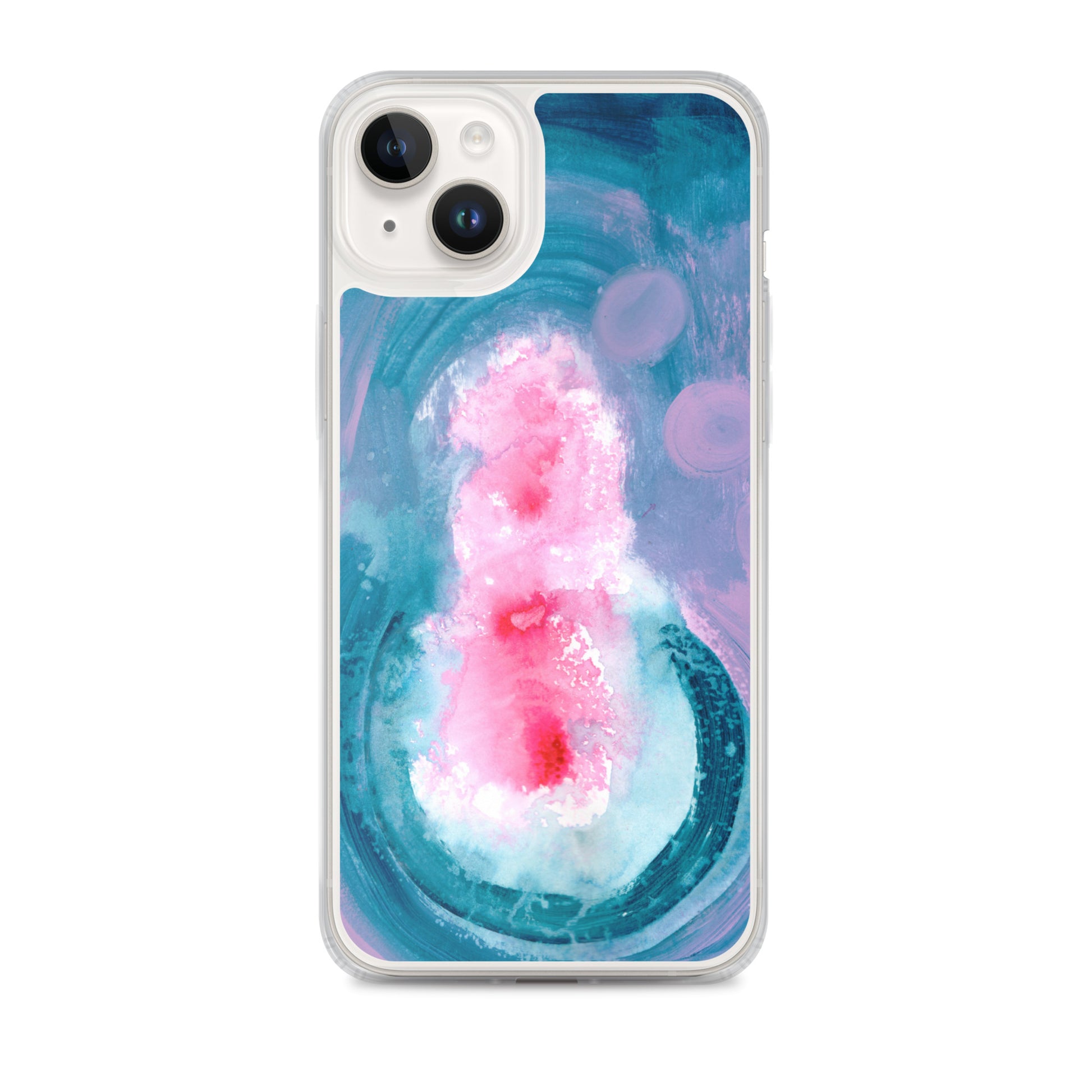 Magical Blue II Clear Case for iPhone® - Aquamarine Design - Artistic Gifts for Women - Art by Artist Tania Herrera from Aquamarine Design Studio