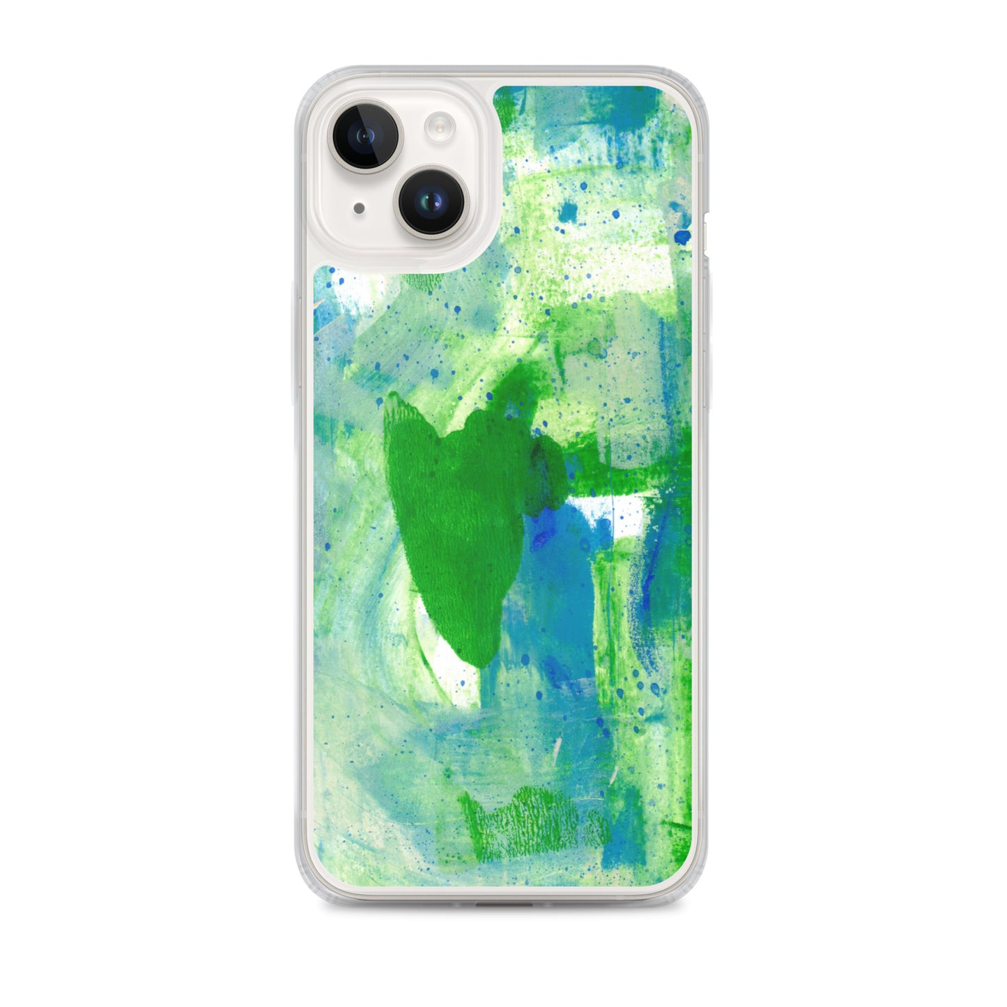 Green Mist Clear Case for iPhone® - Aquamarine Design - Artistic Gifts for Women - Art by Artist Tania Herrera from Aquamarine Design Studio